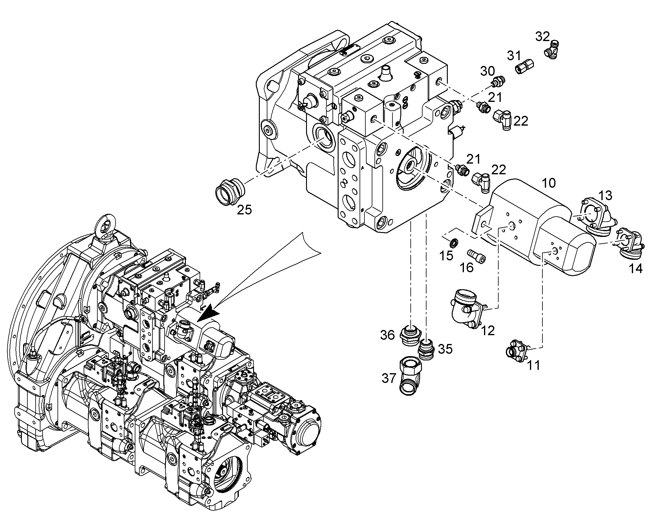 СОЕДИНЕНИЕ РЕЗЬБОВОЕ BFG 15L 10675617 LIEBHERR