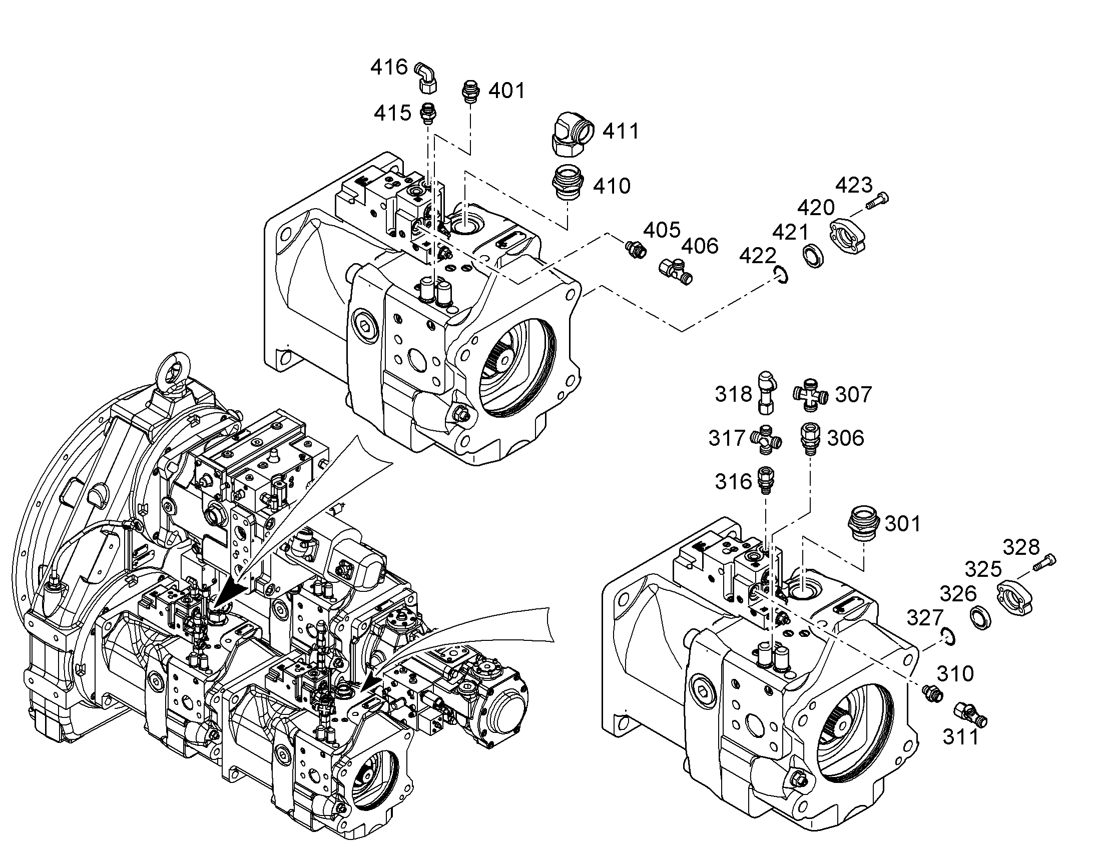 СОЕДИНЕНИЕ РЕЗЬБОВОЕ K 12L 4002807 LIEBHERR