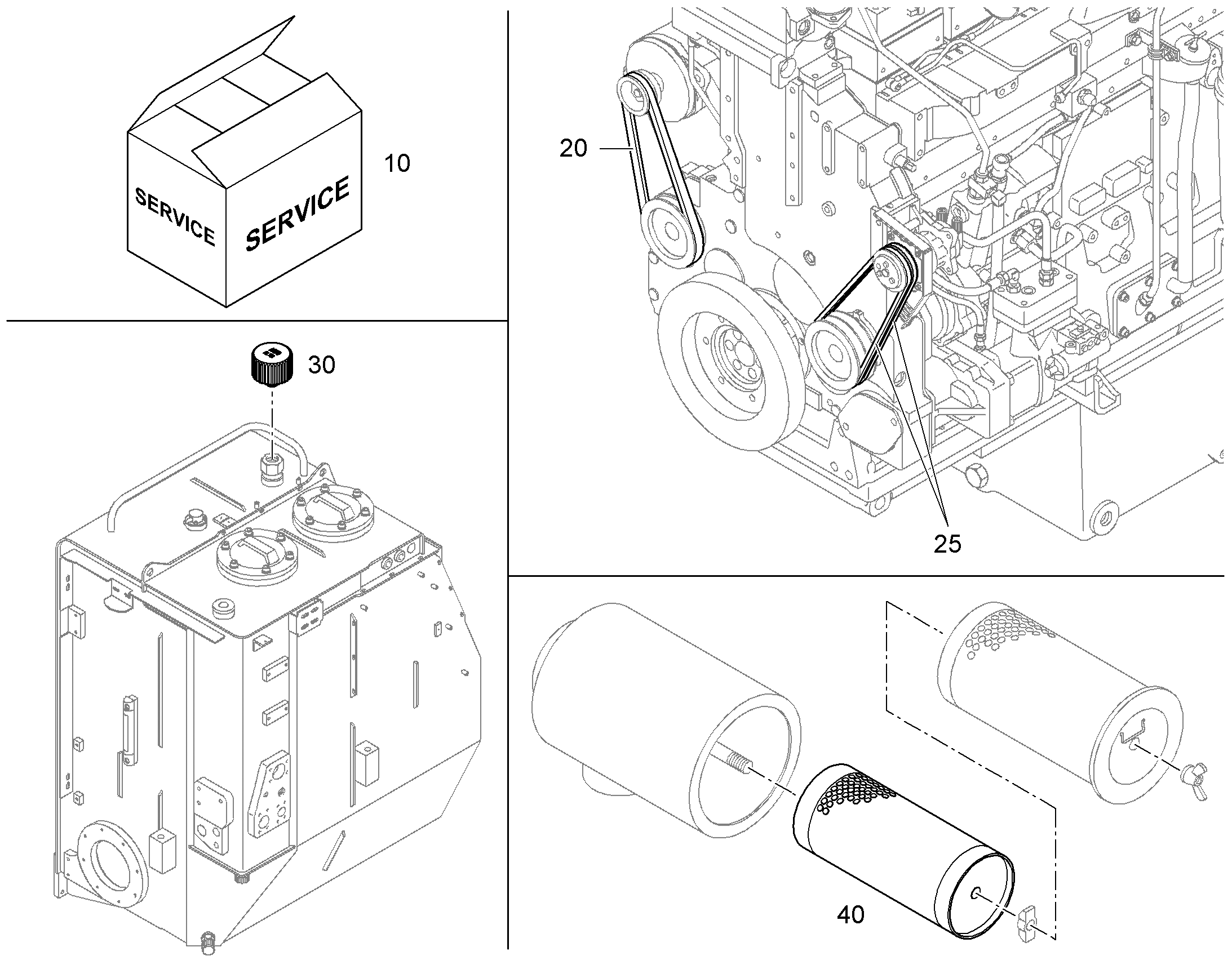 СЕРВИСНЫЙ ПАКЕТ ПОЛНЫЙ 1000h 11471418 LIEBHERR