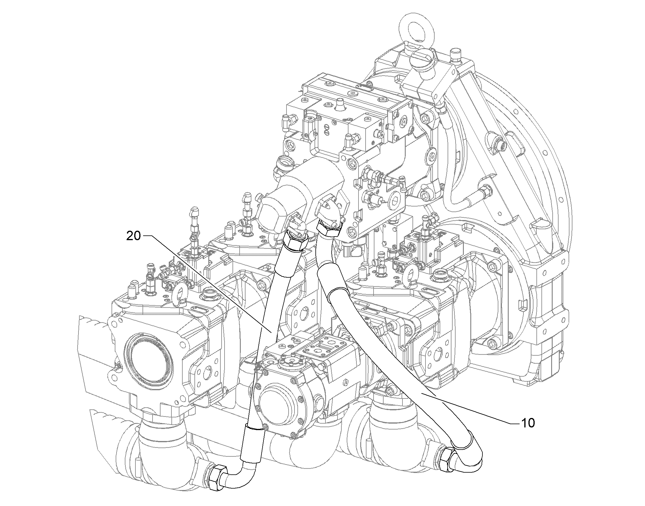 ШЛАНГ 32X740 10801380 LIEBHERR