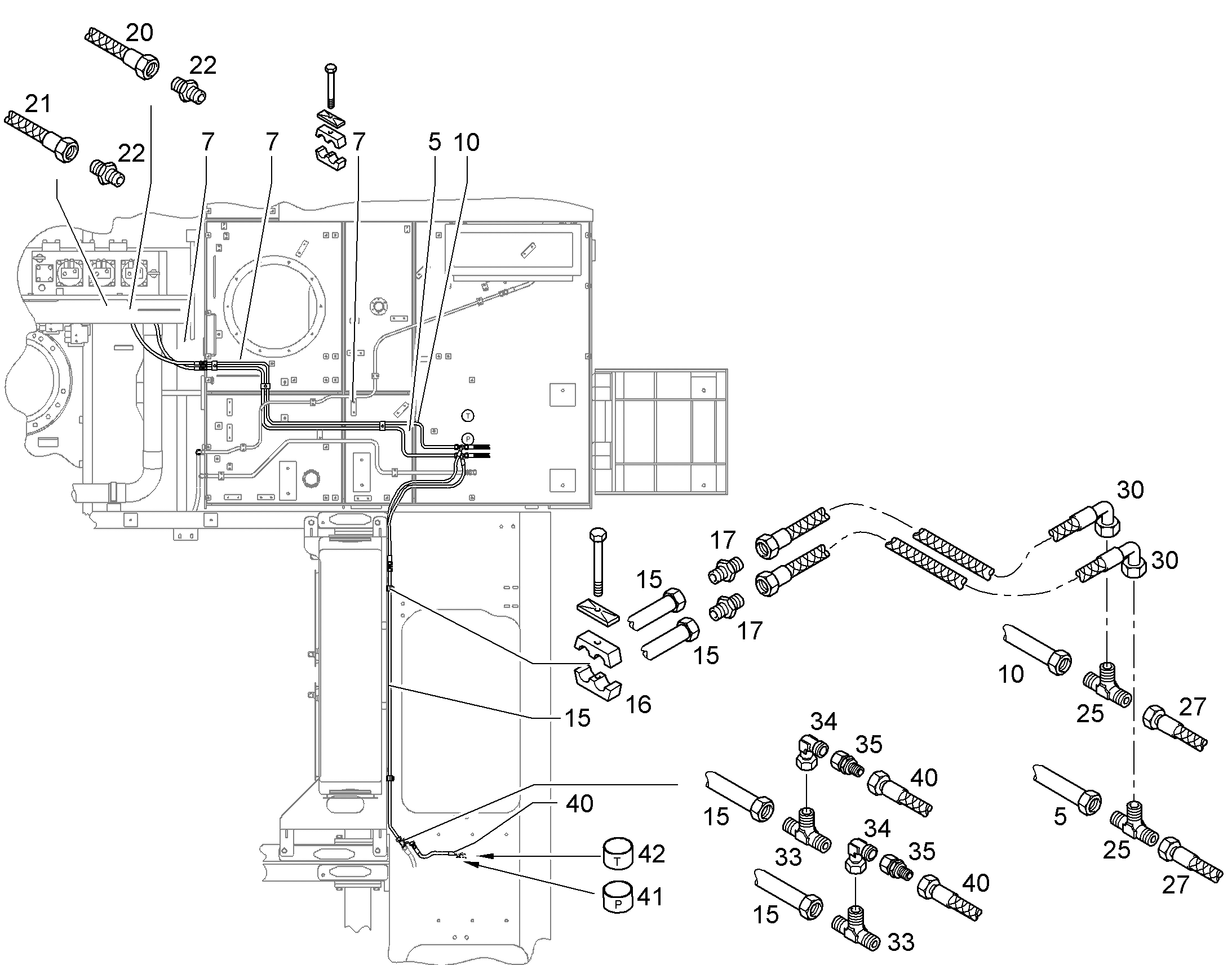 ШЛАНГ 12X900 10001531 LIEBHERR
