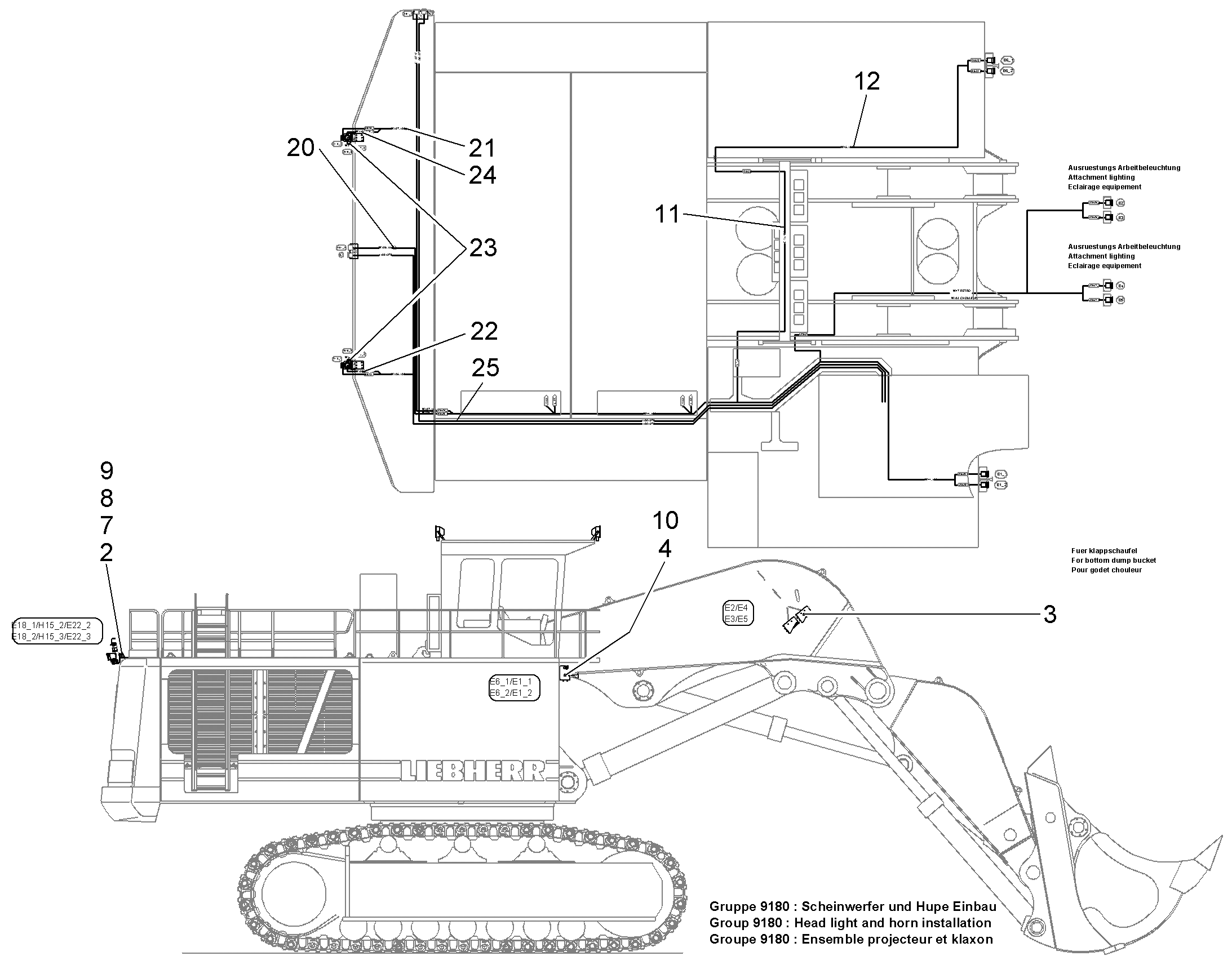 ПРОЖЕКТОР РАБОЧИЙ В СБОРЕ 10838546 LIEBHERR