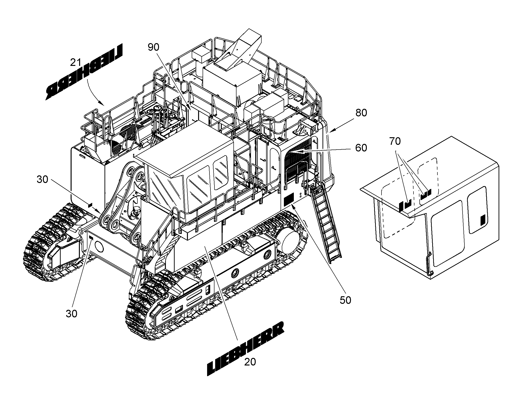 МОНТ.ДЕТАЛИ ОБШИВКИ ГЕНЕРАТОРА 10829518 LIEBHERR