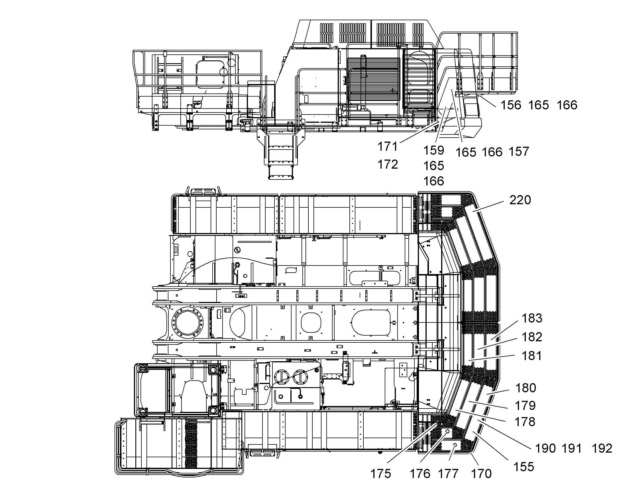 ПЕРИЛА 10407420 LIEBHERR