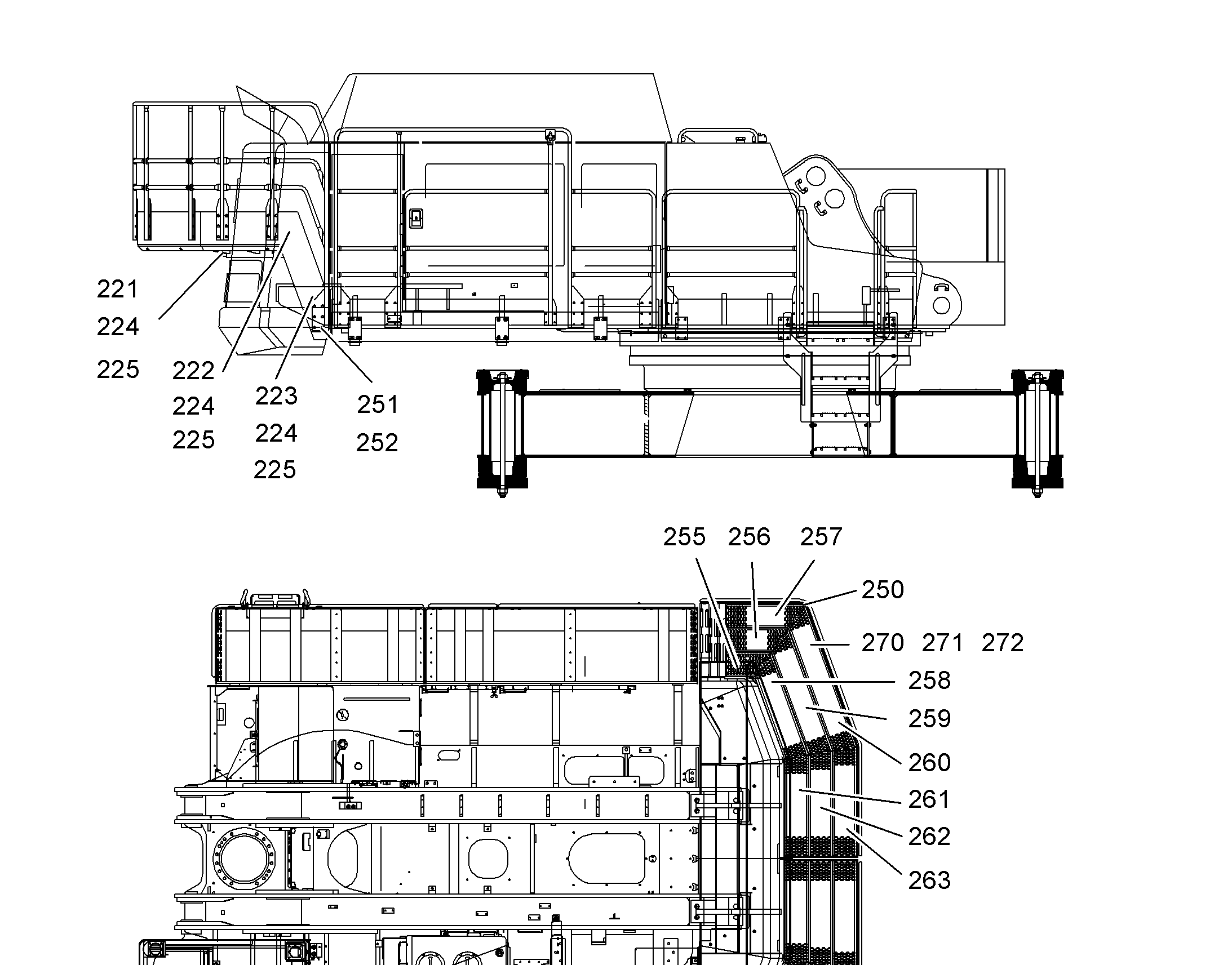 ПЕРИЛА 10407421 LIEBHERR