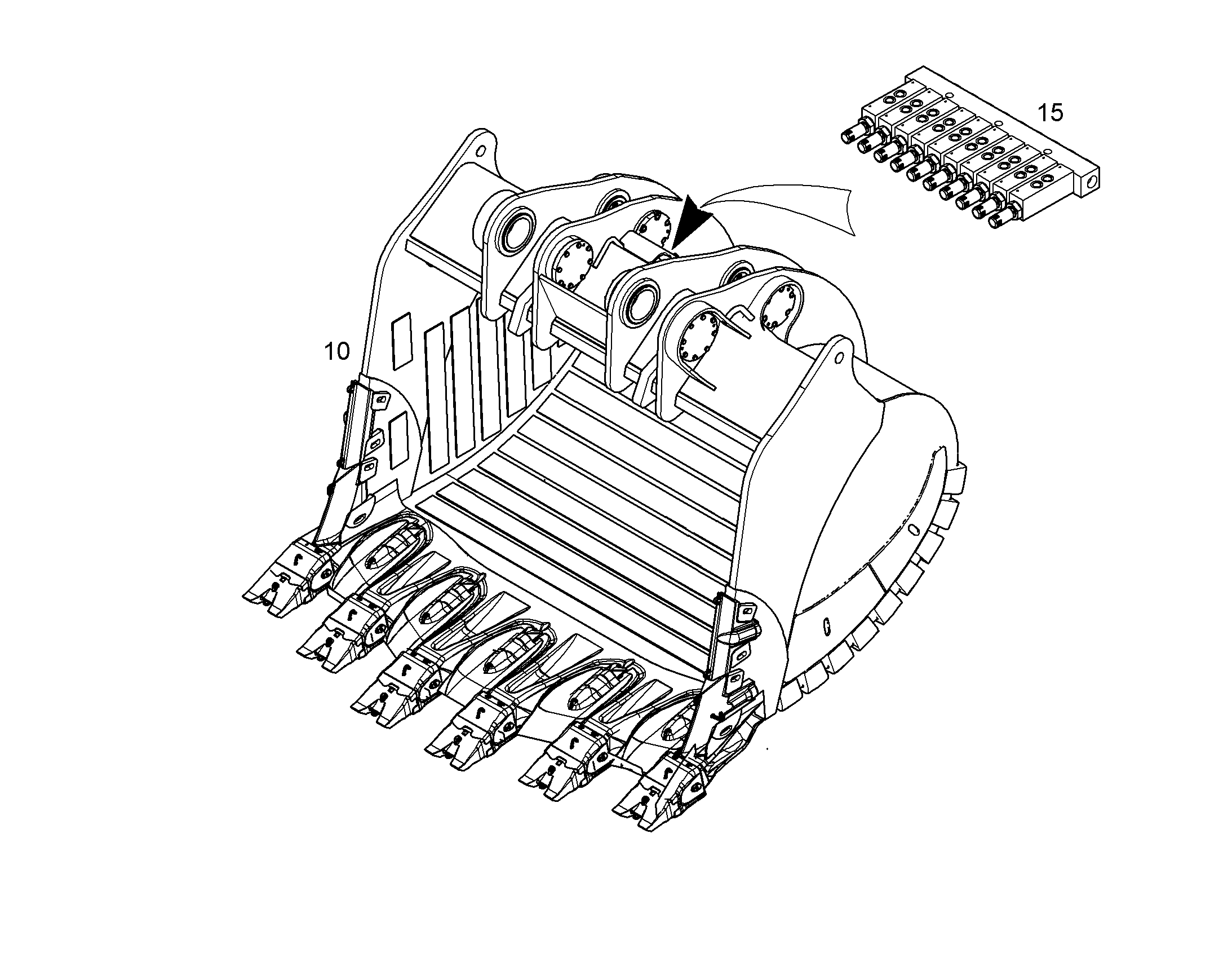 ЛОПАТА ОБРАТНАЯ HD 10820682 LIEBHERR
