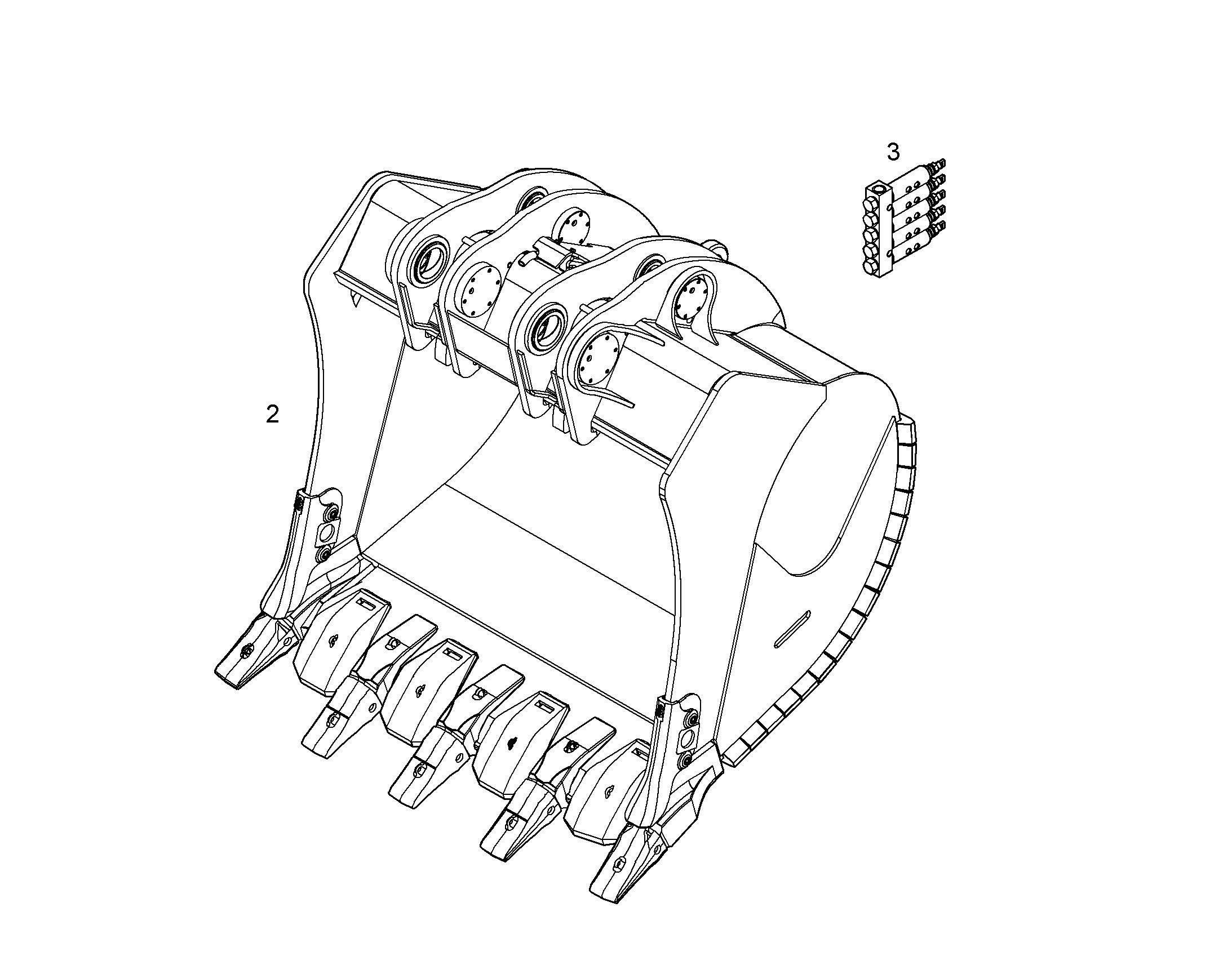 ЛОПАТА ОБРАТНАЯ 10821252 LIEBHERR