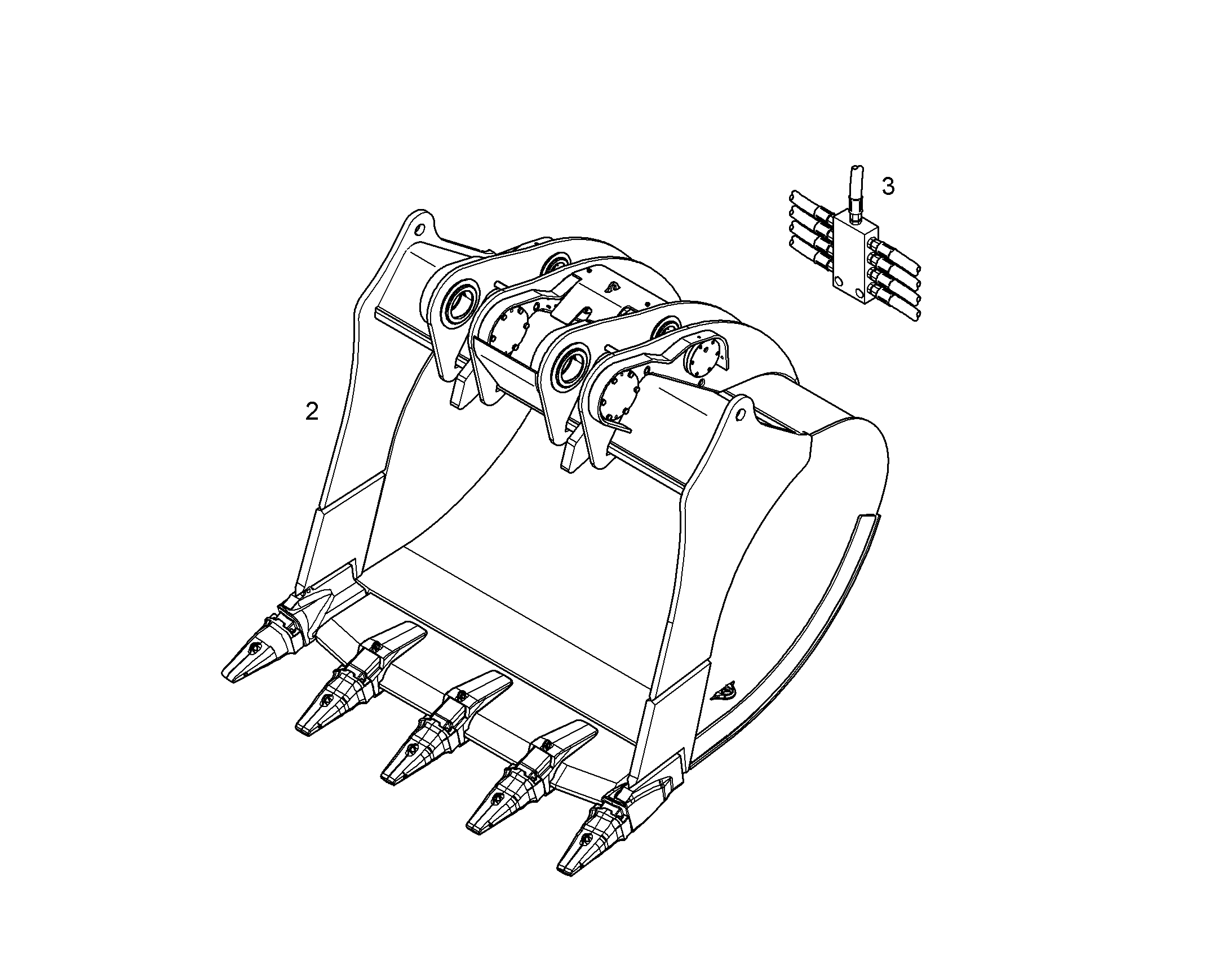 ЛОПАТА ОБРАТНАЯ 10820975 LIEBHERR