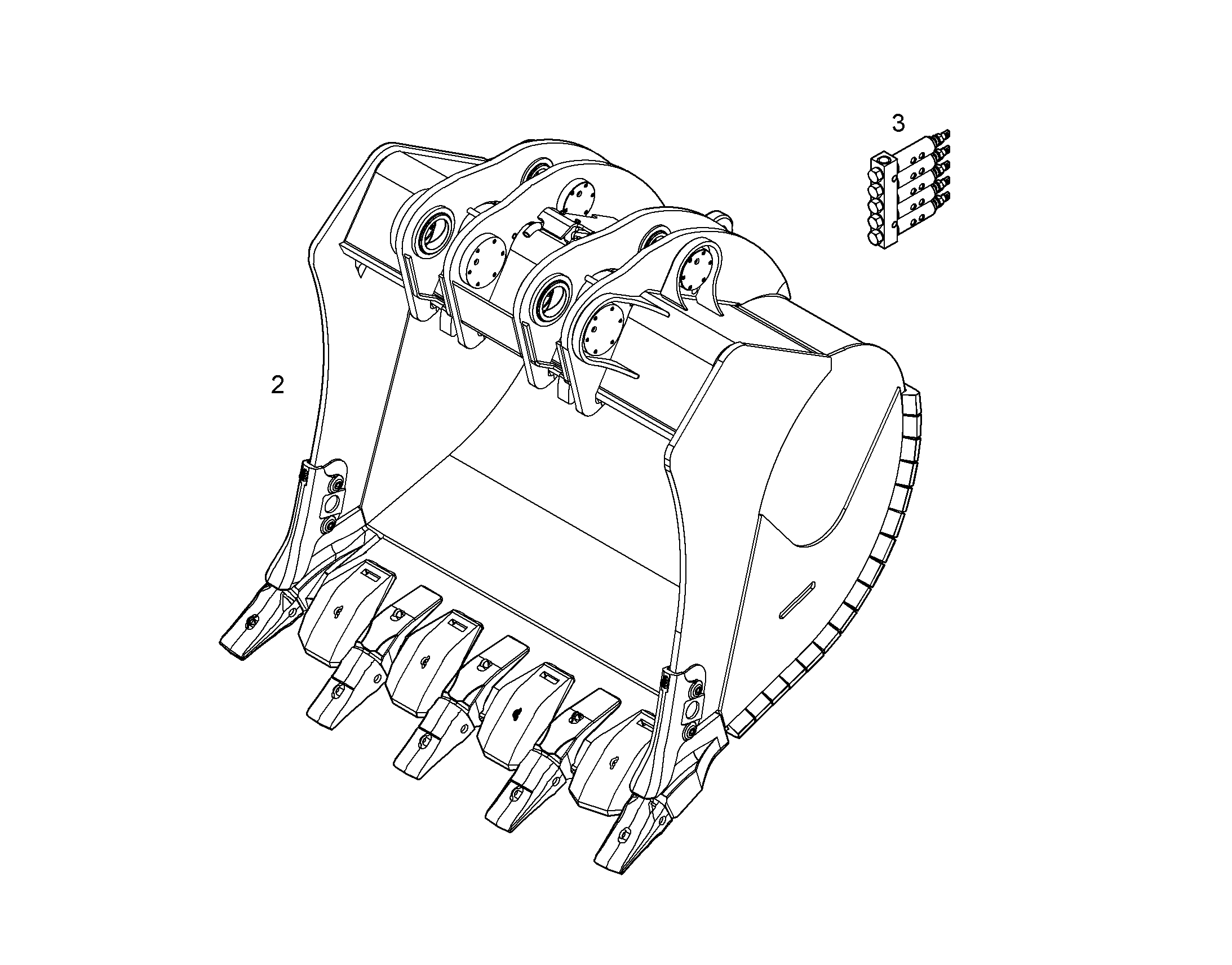 ЛОПАТА ОБРАТНАЯ 10821236 LIEBHERR