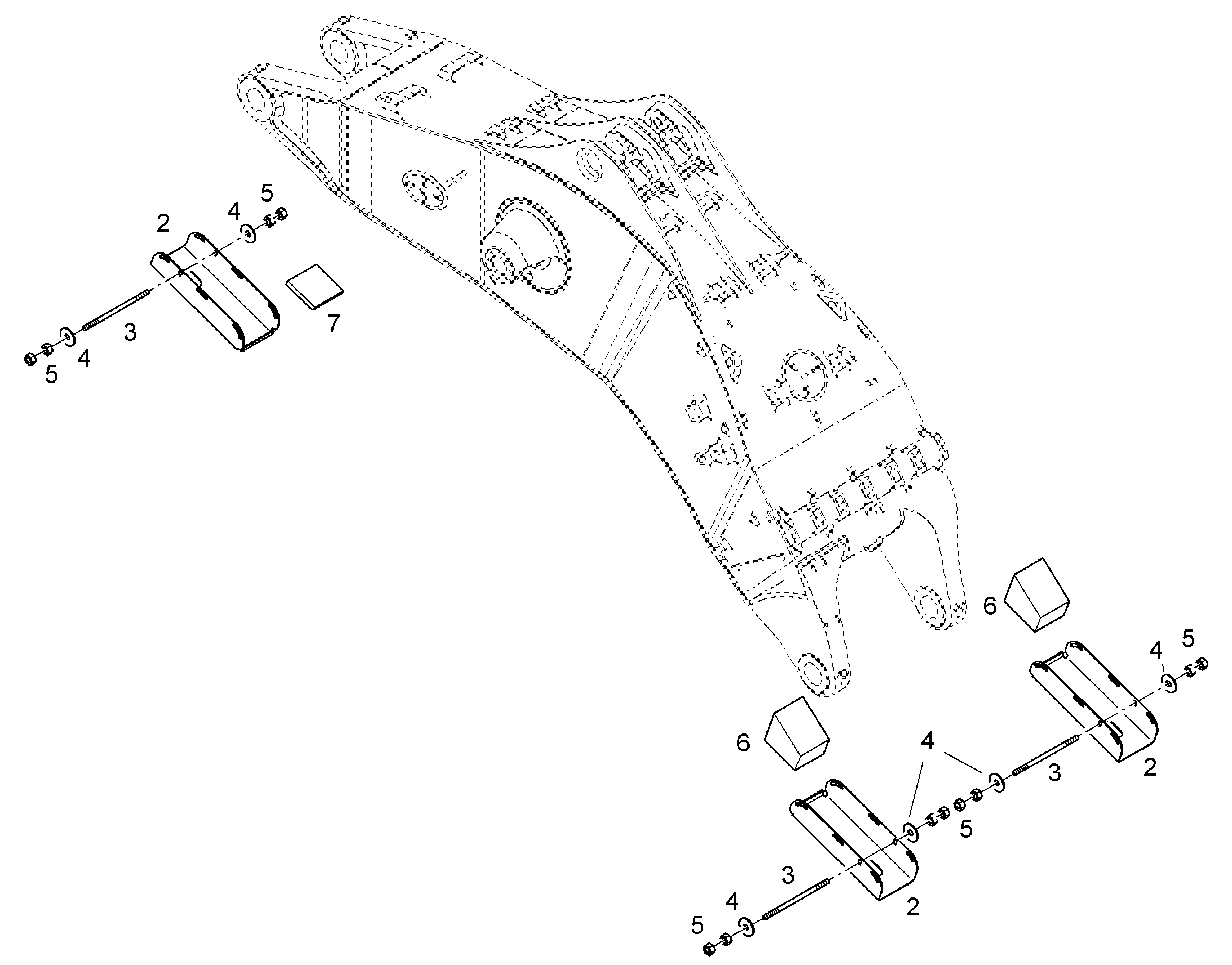 ПРОКЛАДКА 350X350X50 10820586 LIEBHERR