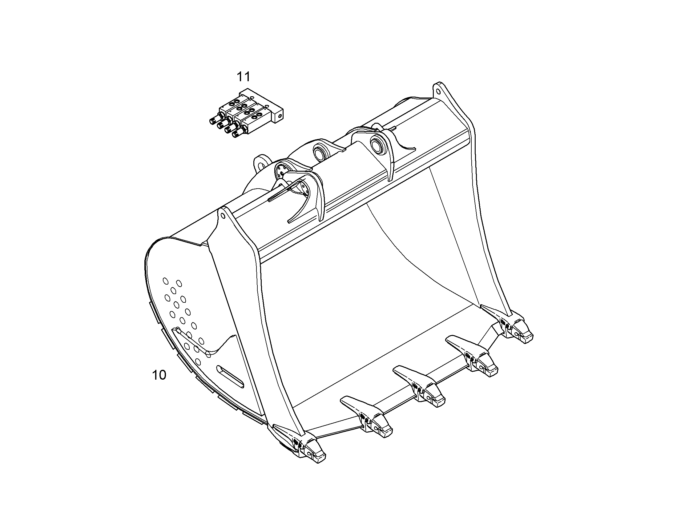 ЛОПАТА ОБРАТНАЯ 10820541 LIEBHERR