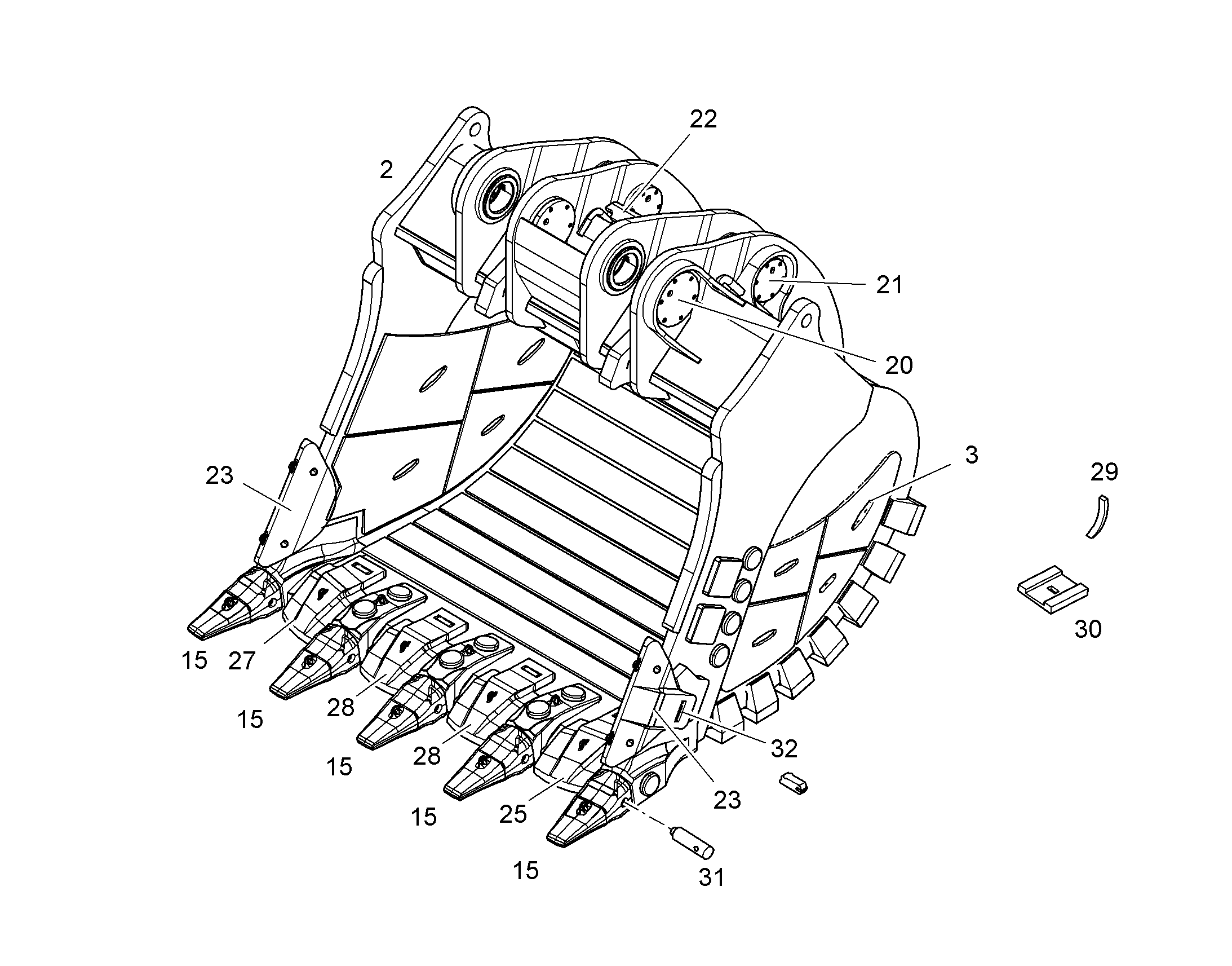 ЛОПАТА ОБРАТНАЯ HDV 10827508 LIEBHERR