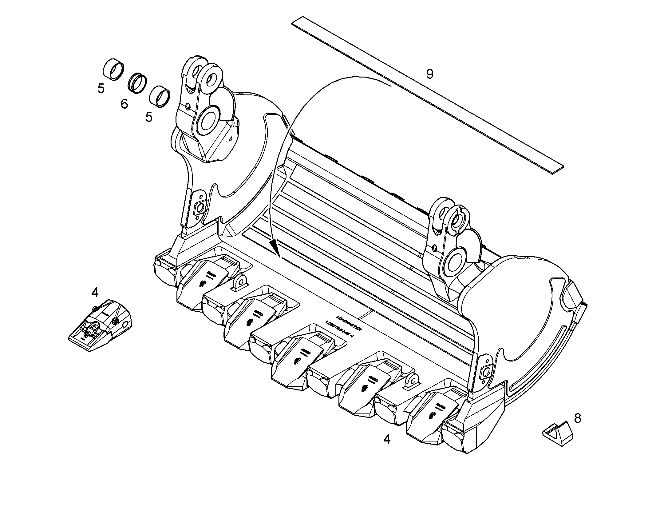 ПРОМЕЖУТОЧНОЕ КОЛЬЦО 9765646 LIEBHERR