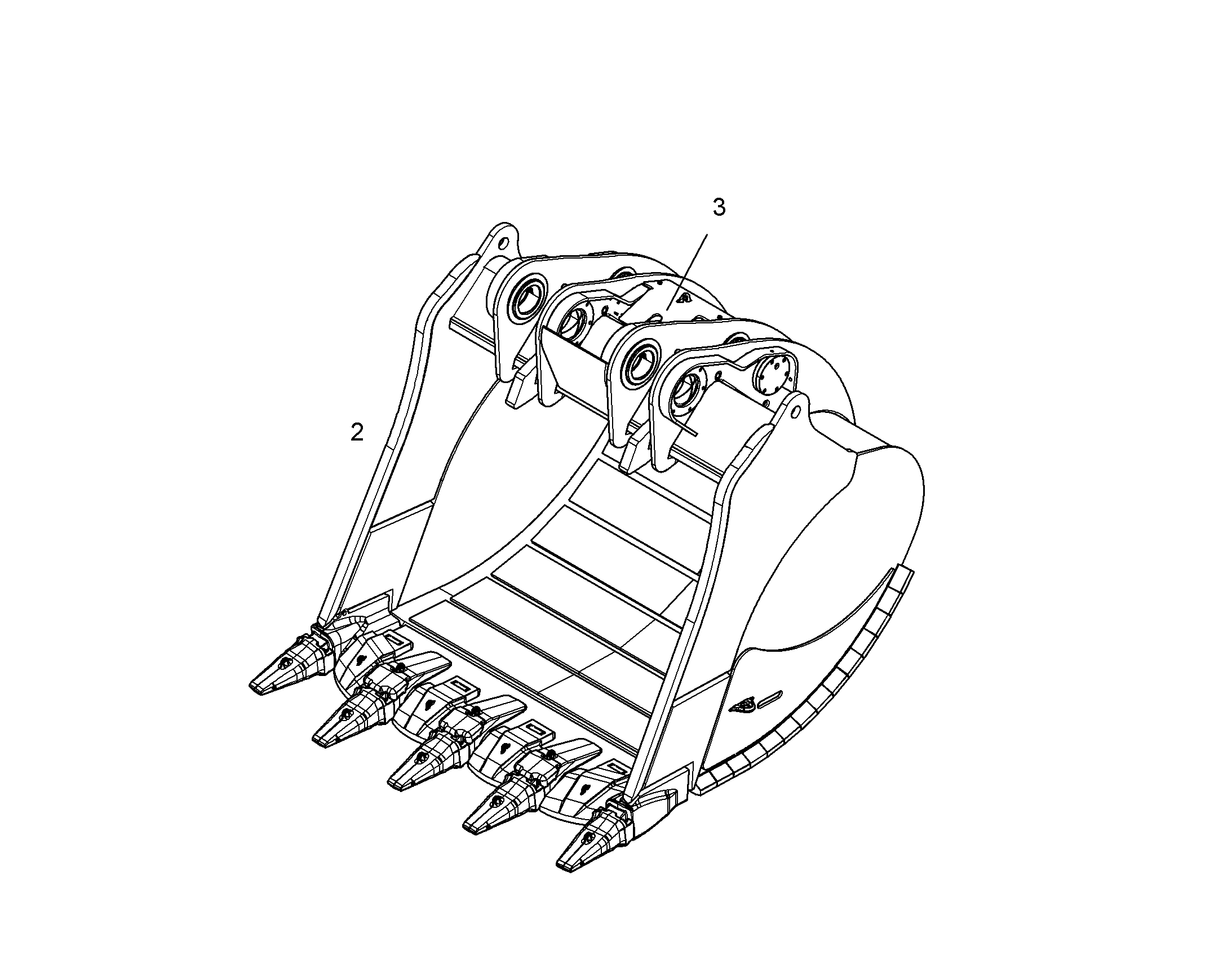 ЛОПАТА ОБРАТНАЯ HD 10820053 LIEBHERR