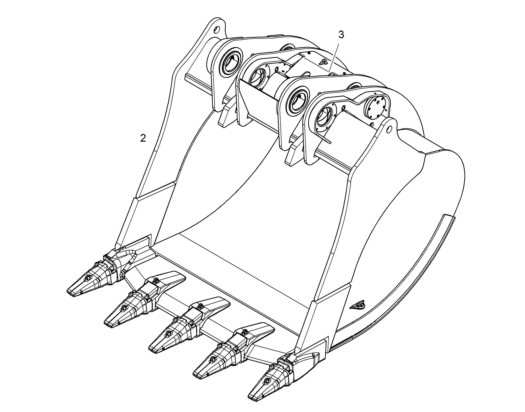 ЛОПАТА ОБРАТНАЯ 10820425 LIEBHERR