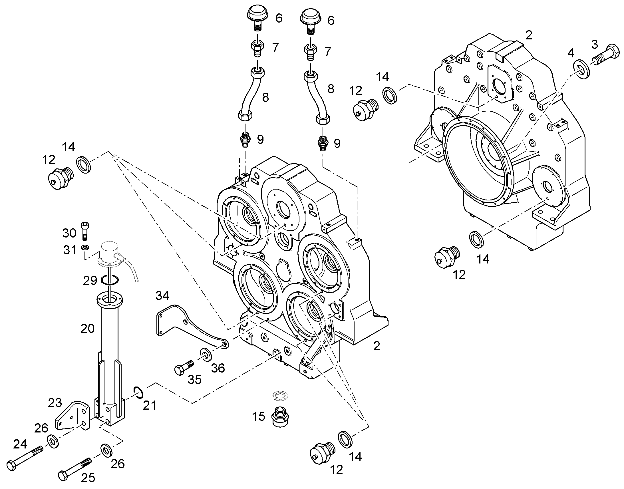 КОРОБКА ПЕРЕДАЧ УЗЕЛ 11069104 LIEBHERR