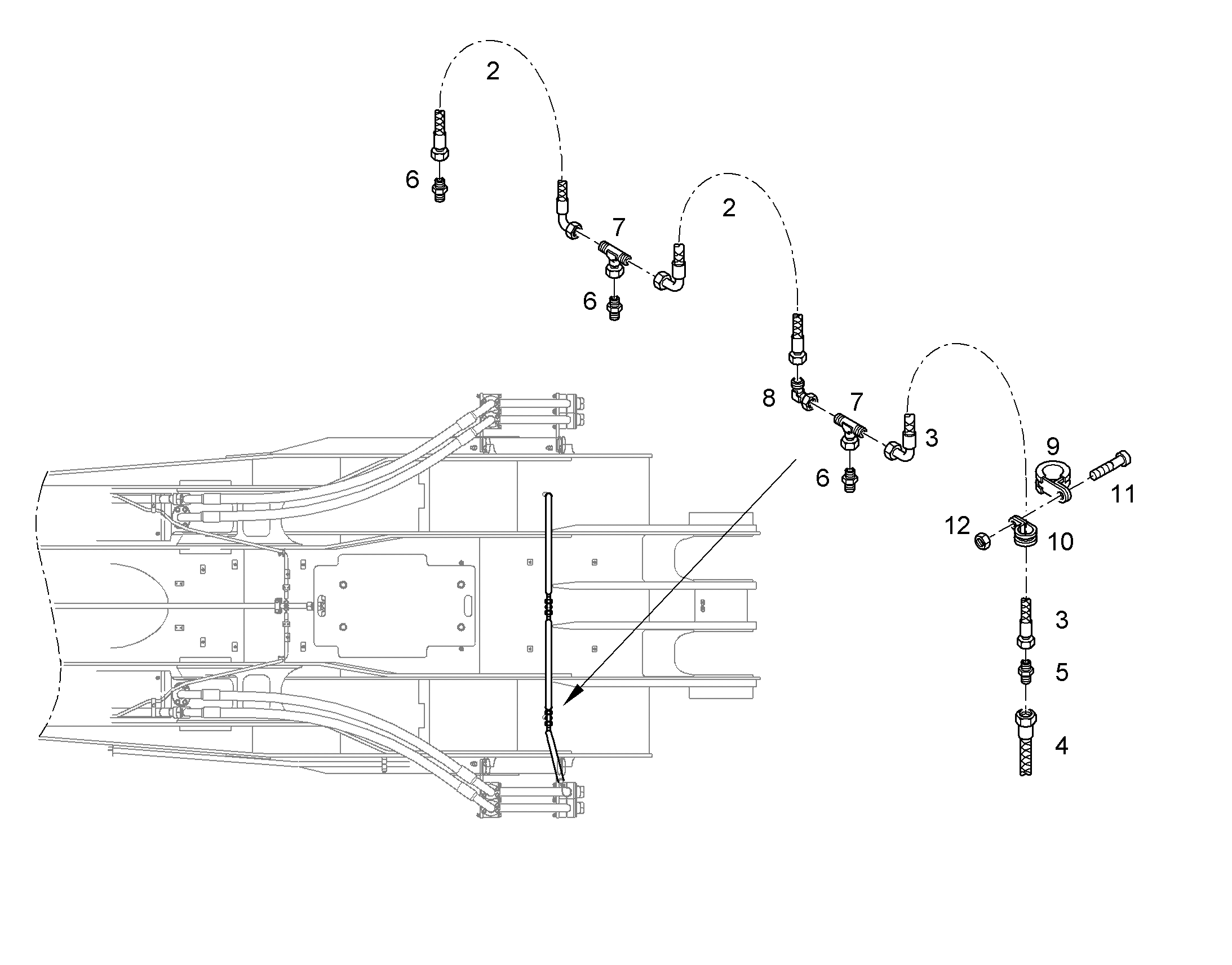 ШЛАНГ 20X5450 10000243 LIEBHERR