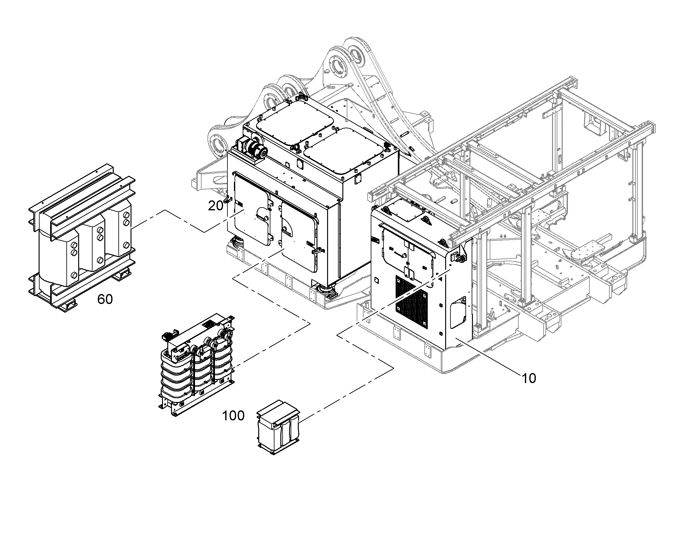 ВСТРОЕННЫЕ ДЕТАЛИ 6000V 50Hz 90023643 LIEBHERR