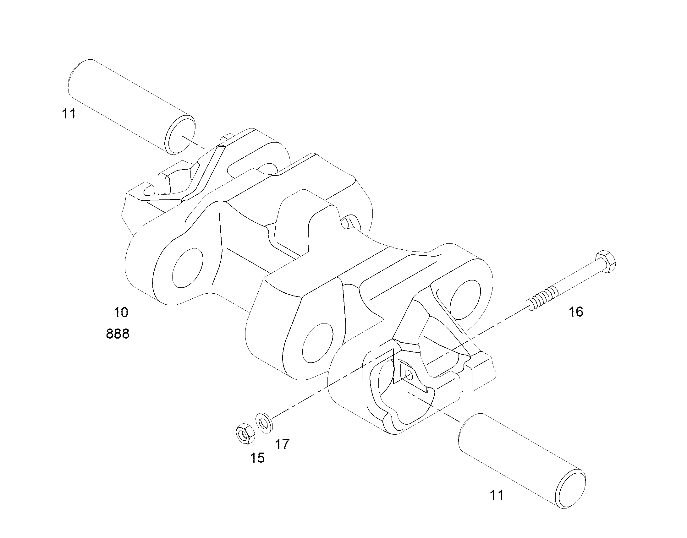 ШЕСТИГРАННАЯ ГАЙКА M36 411528514 LIEBHERR
