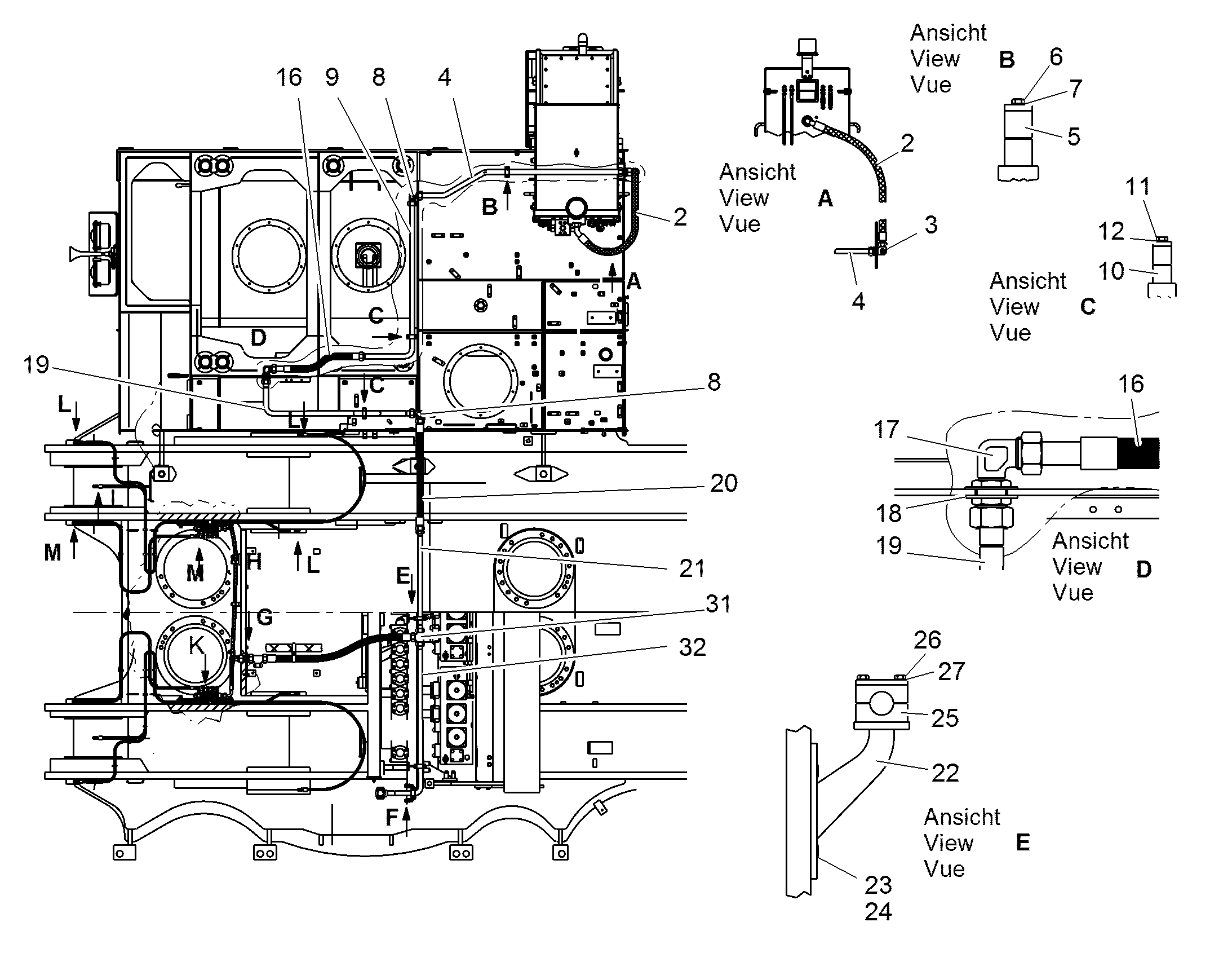 ШЛАНГ 32X1850 11113259 LIEBHERR