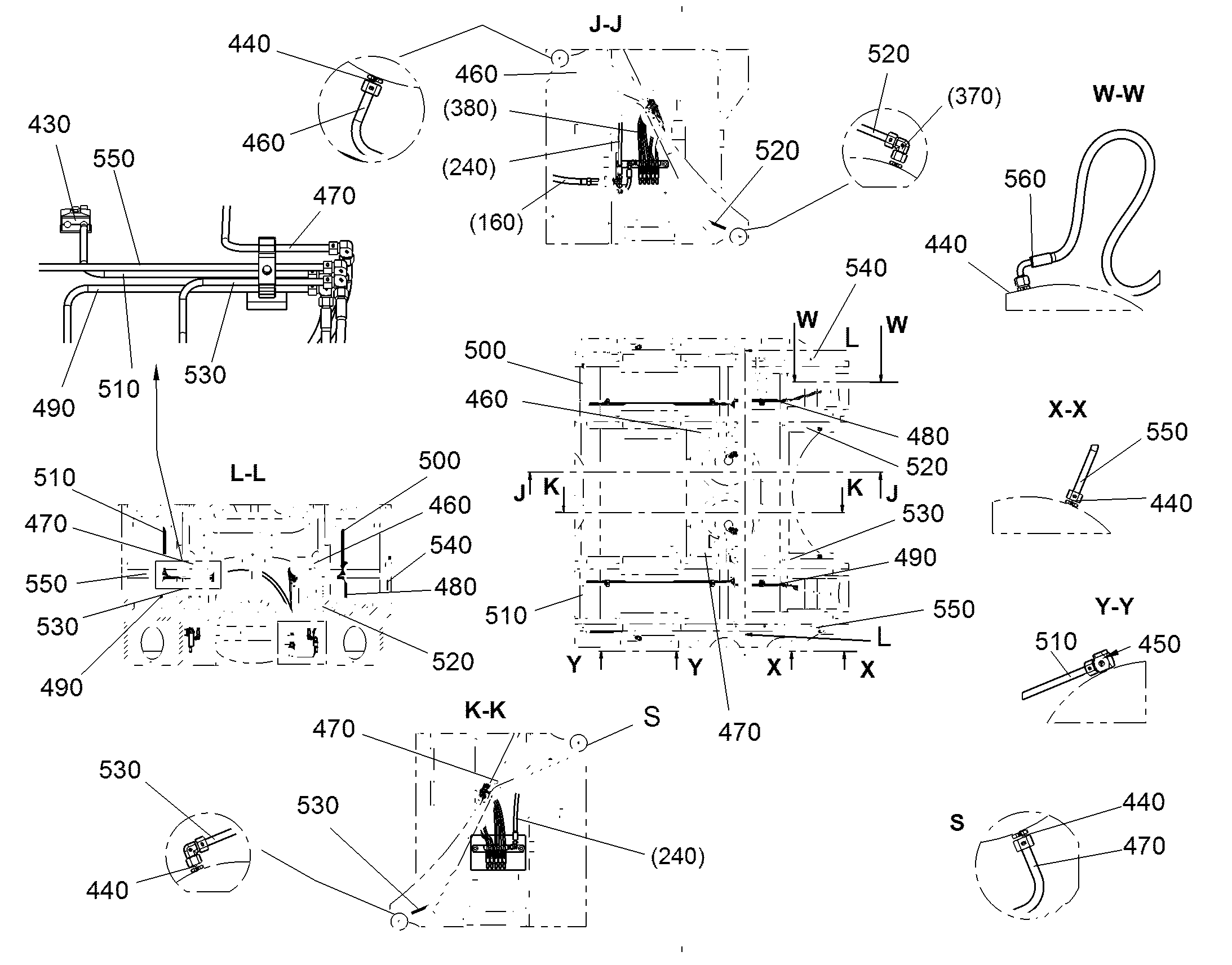 ХОМУТ ТРУБЫ В СБОРЕ 10442983 LIEBHERR