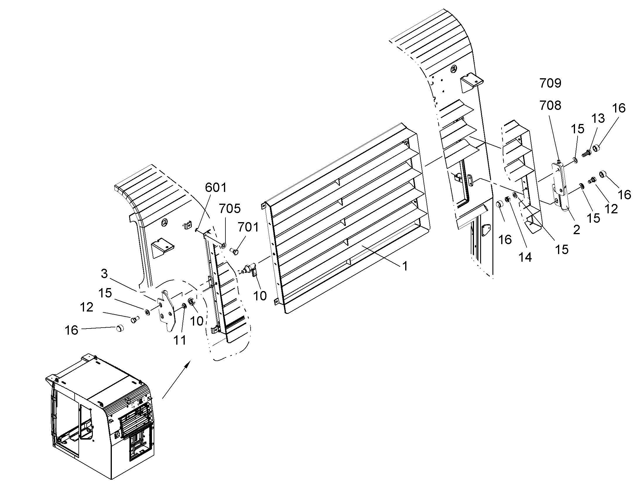 КОЗЫРЕК СОЛНЦЕЗАЩИТНЫЙ 11828423 LIEBHERR