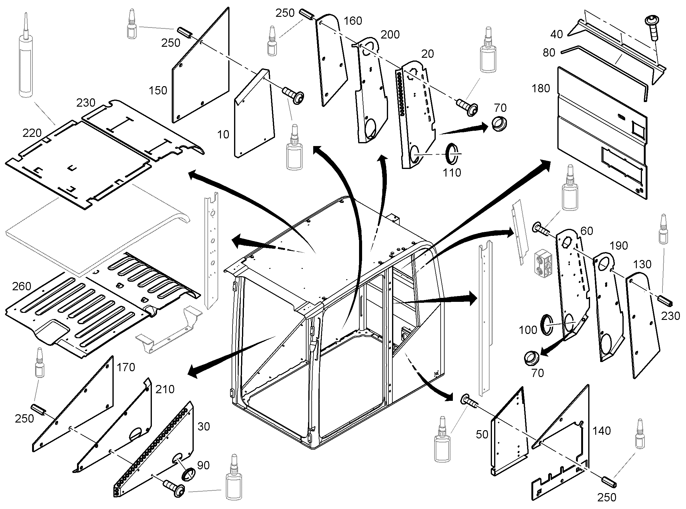 ОБШИВКА ВНУТРЕННЯЯ 11213085 LIEBHERR