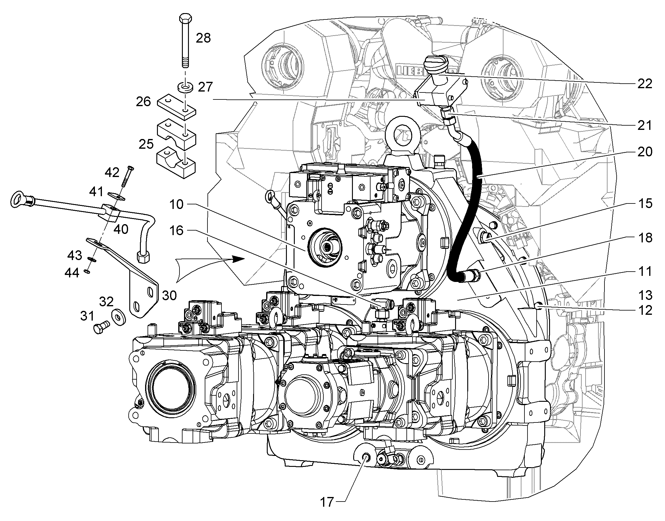 КЛЕММА ПОЛОВИННАЯ AEHNL.DIN 3015 S 4 R 40 PP SW 7363535 LIEBHERR
