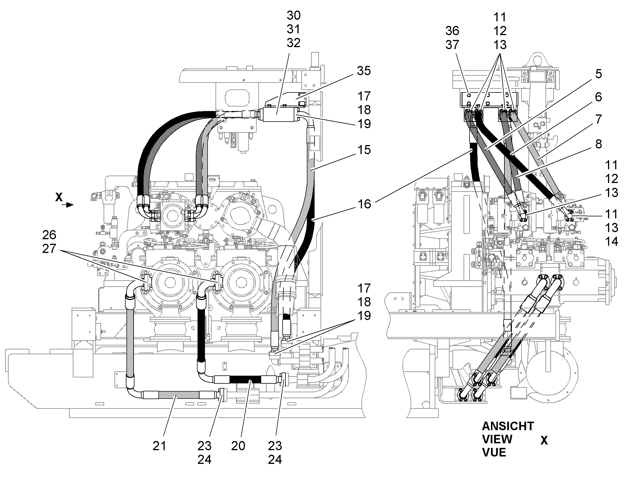 ШЛАНГ 50 10815828 LIEBHERR