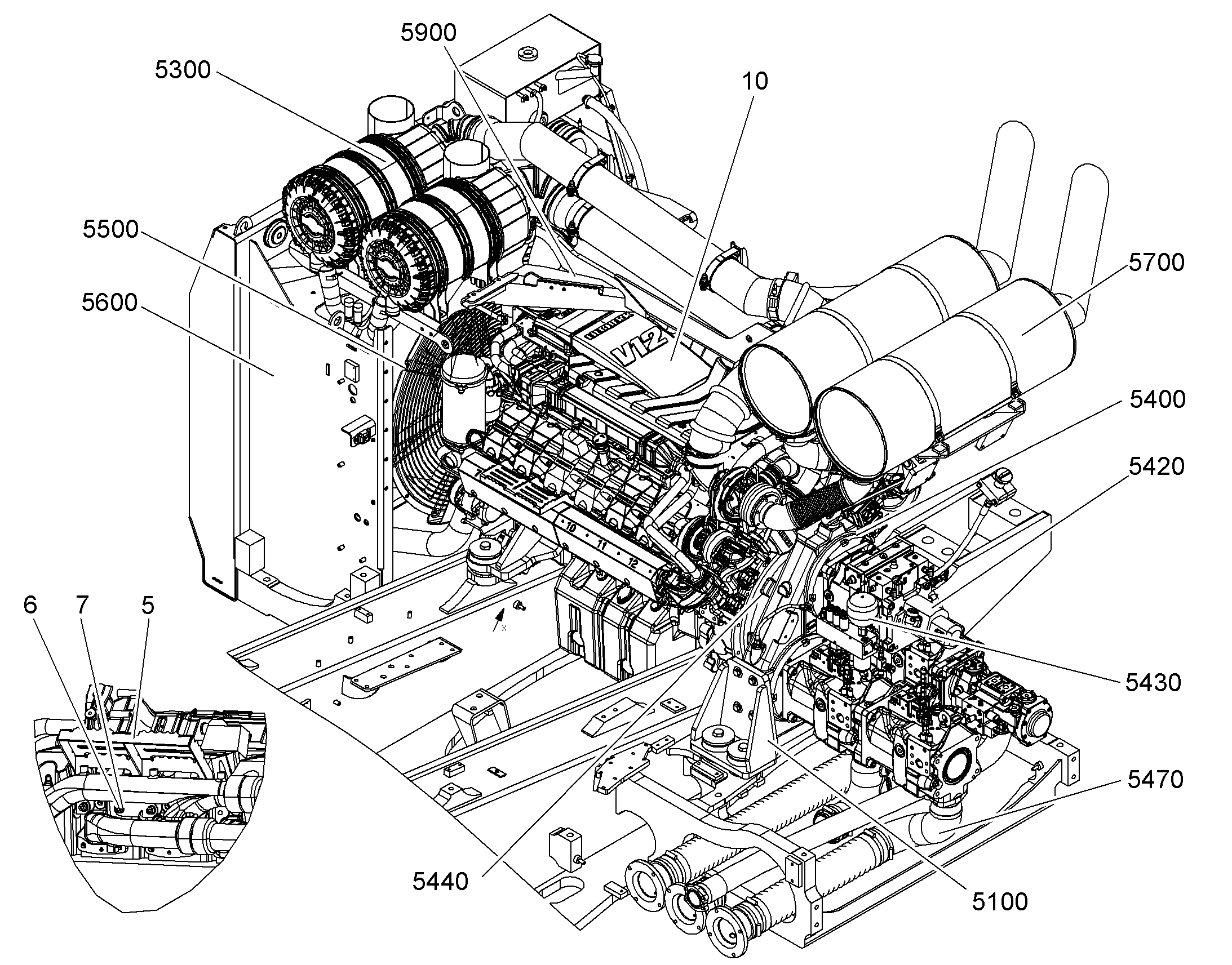 ВЫХЛОПНАЯ СИСТЕМА 10387616 LIEBHERR