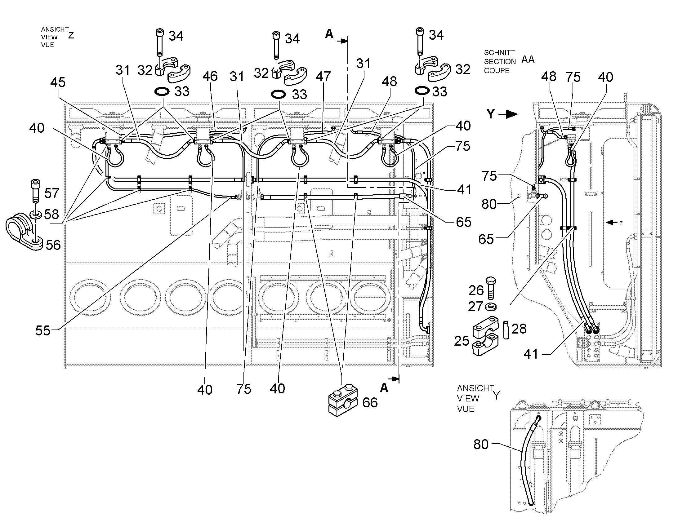 ШЛАНГ 20X1700 5612244 LIEBHERR