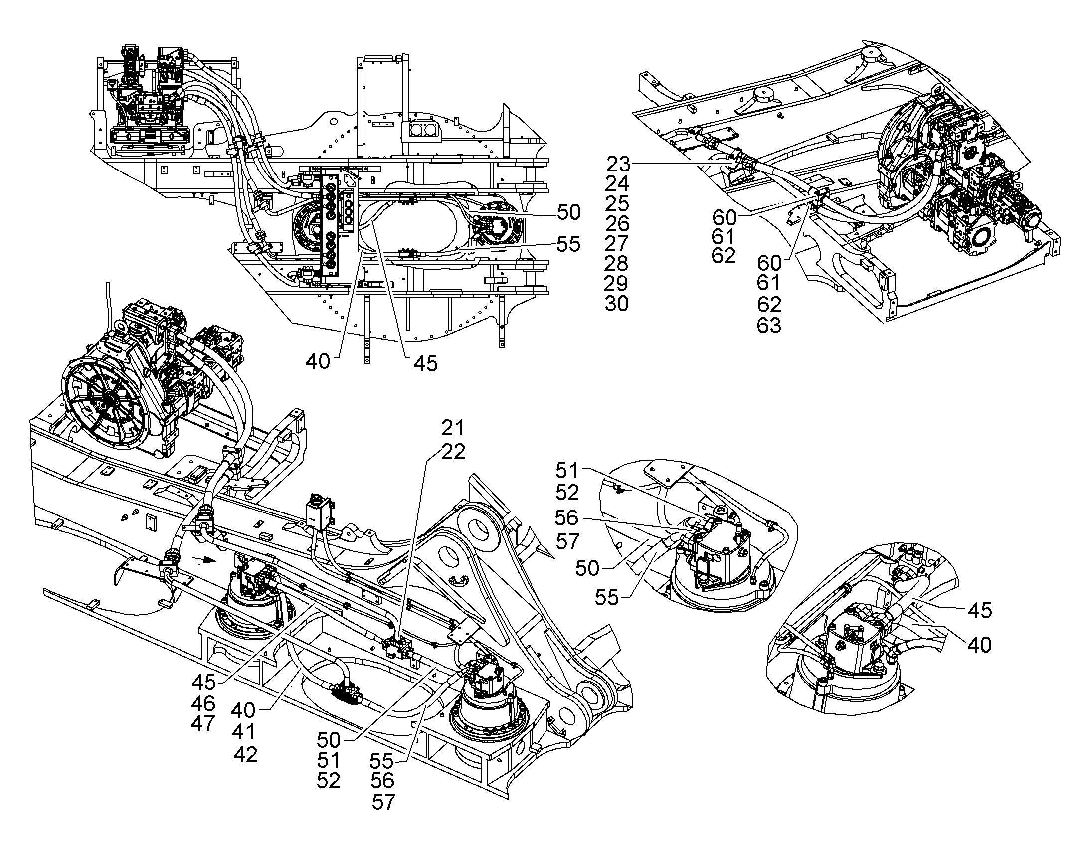 ШЛАНГ 25X1045 10802237 LIEBHERR