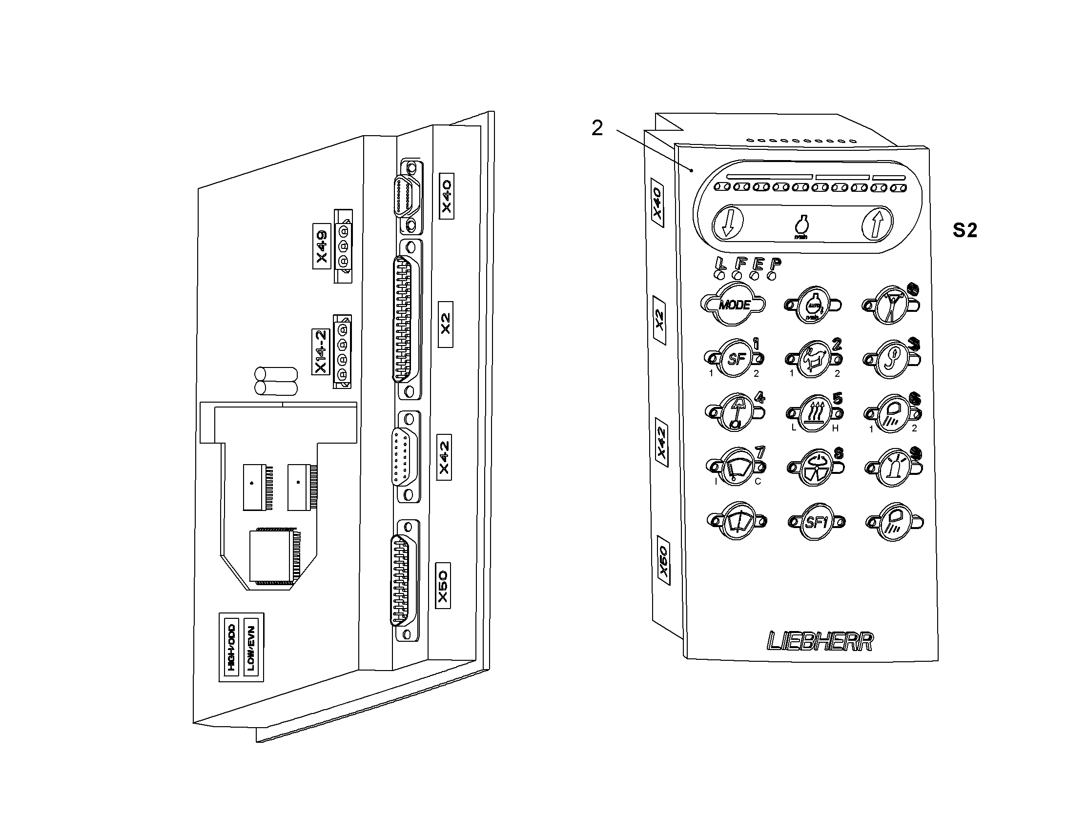 КЛАВИАТУРА УПРАВЛЕНИЯ 10677452 LIEBHERR