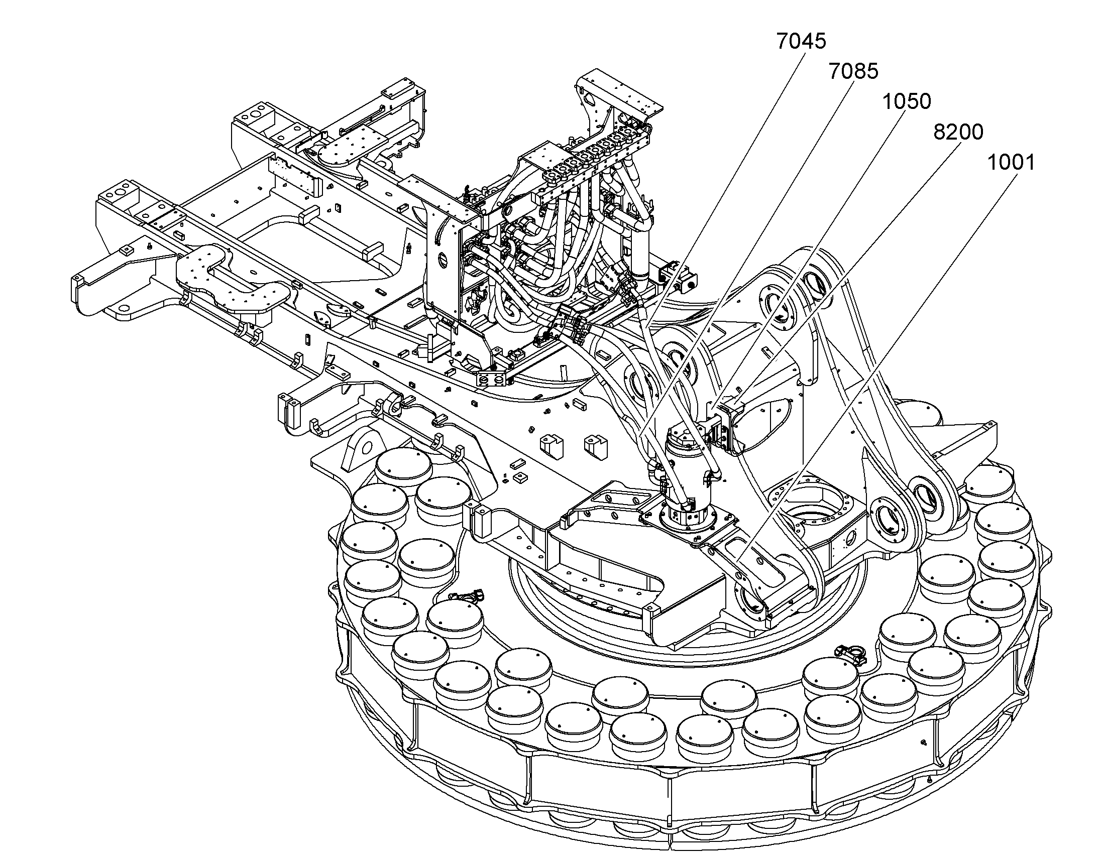 ПЕРЕОБОРУД. ПОВОР. ПЛАТФОРМЫ 10825432 LIEBHERR