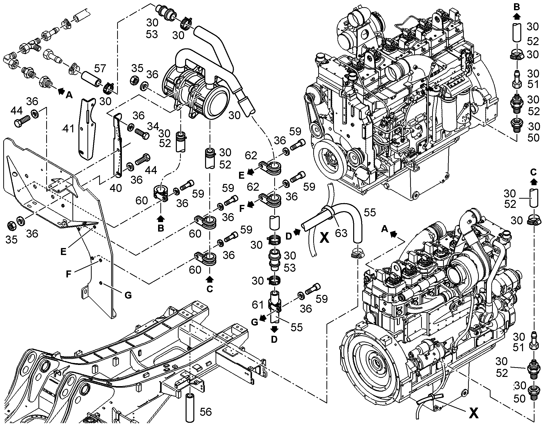 КОМПЛЕКТ ШЛАНГОВ 11005063 LIEBHERR