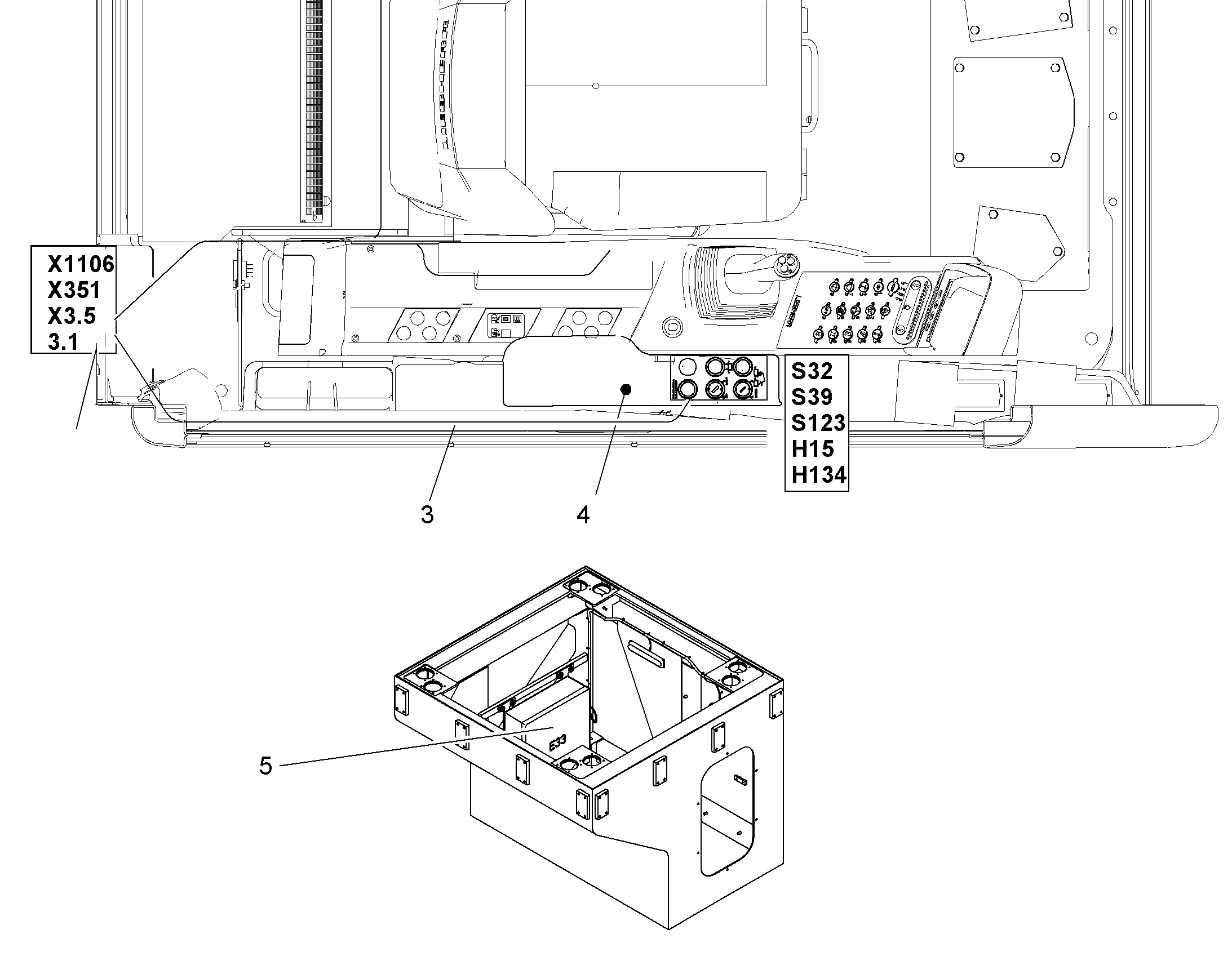 КРОНШТЕЙН ПРАВЫЙ 10838889 LIEBHERR