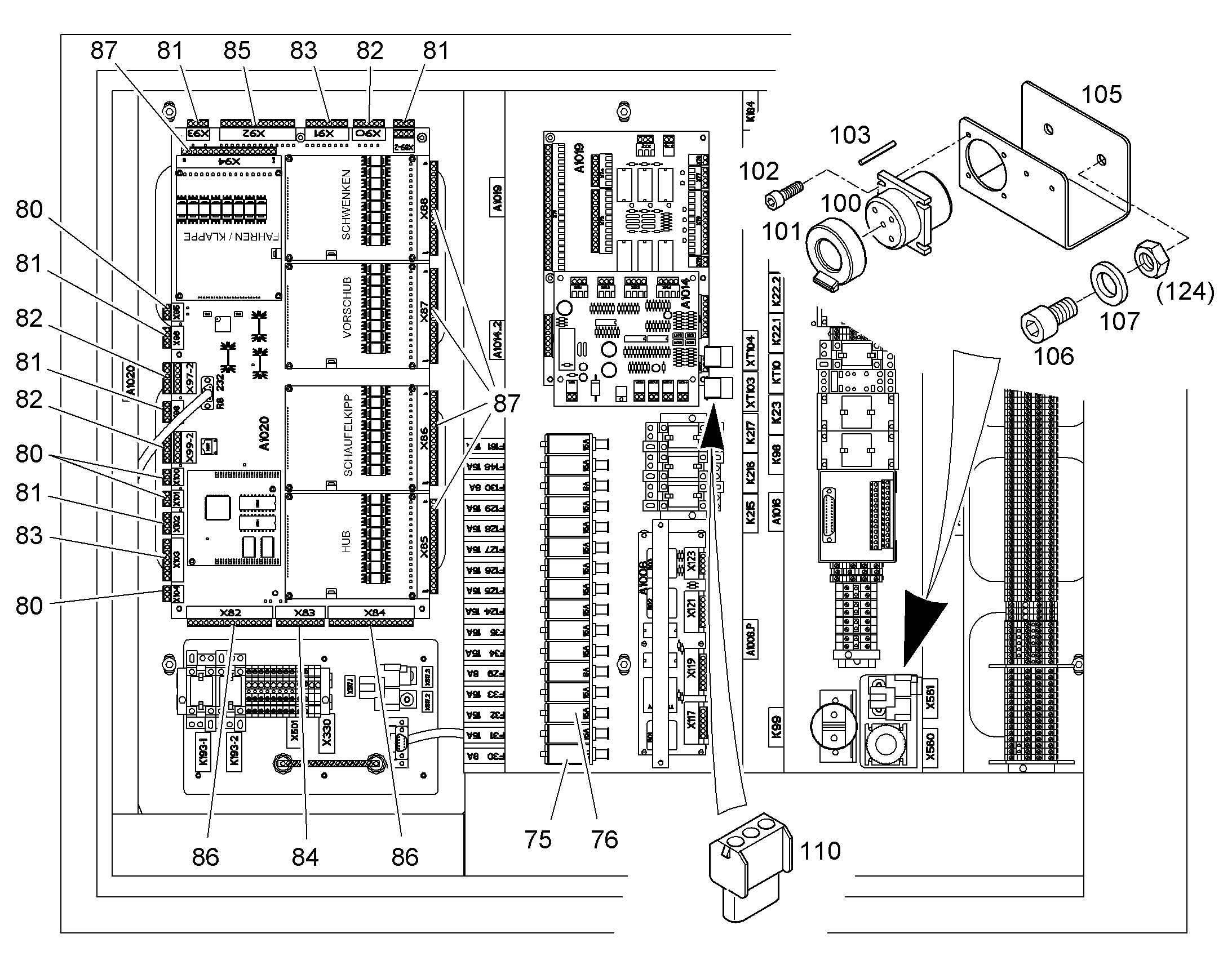 КОНСОЛЬ 10830199 LIEBHERR