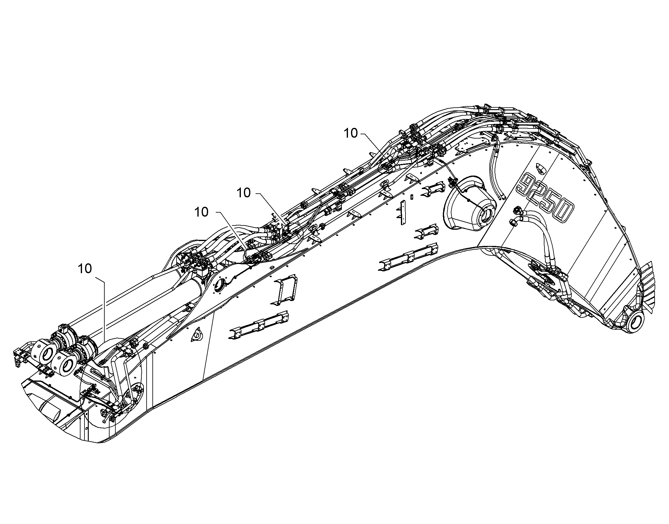 ПРОВОДКА ПРИВОД МЕХ. ПОВОРОТА 10408408 LIEBHERR