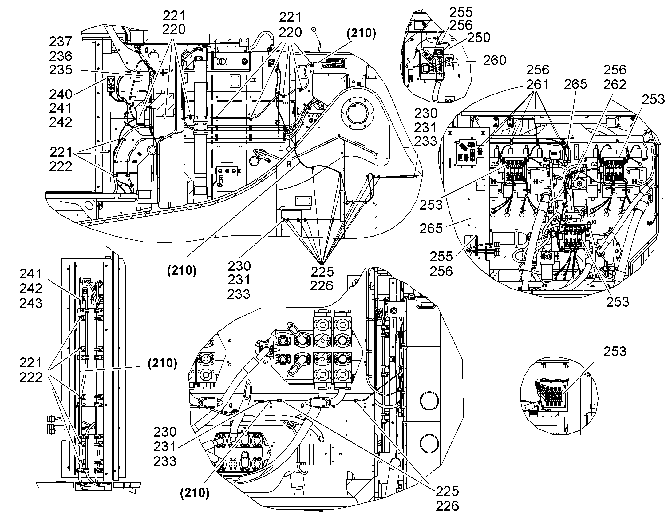 КОМПЛ.ПРОВОДОВ Г-РАСПР. 10373779 LIEBHERR