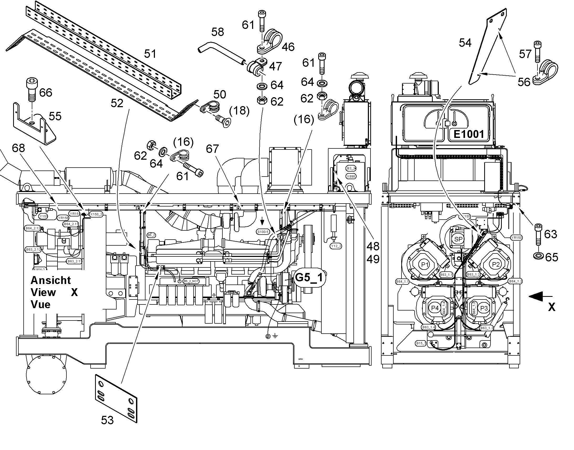 КОМПЛЕКТ КАБЕЛЕЙ 11075391 LIEBHERR