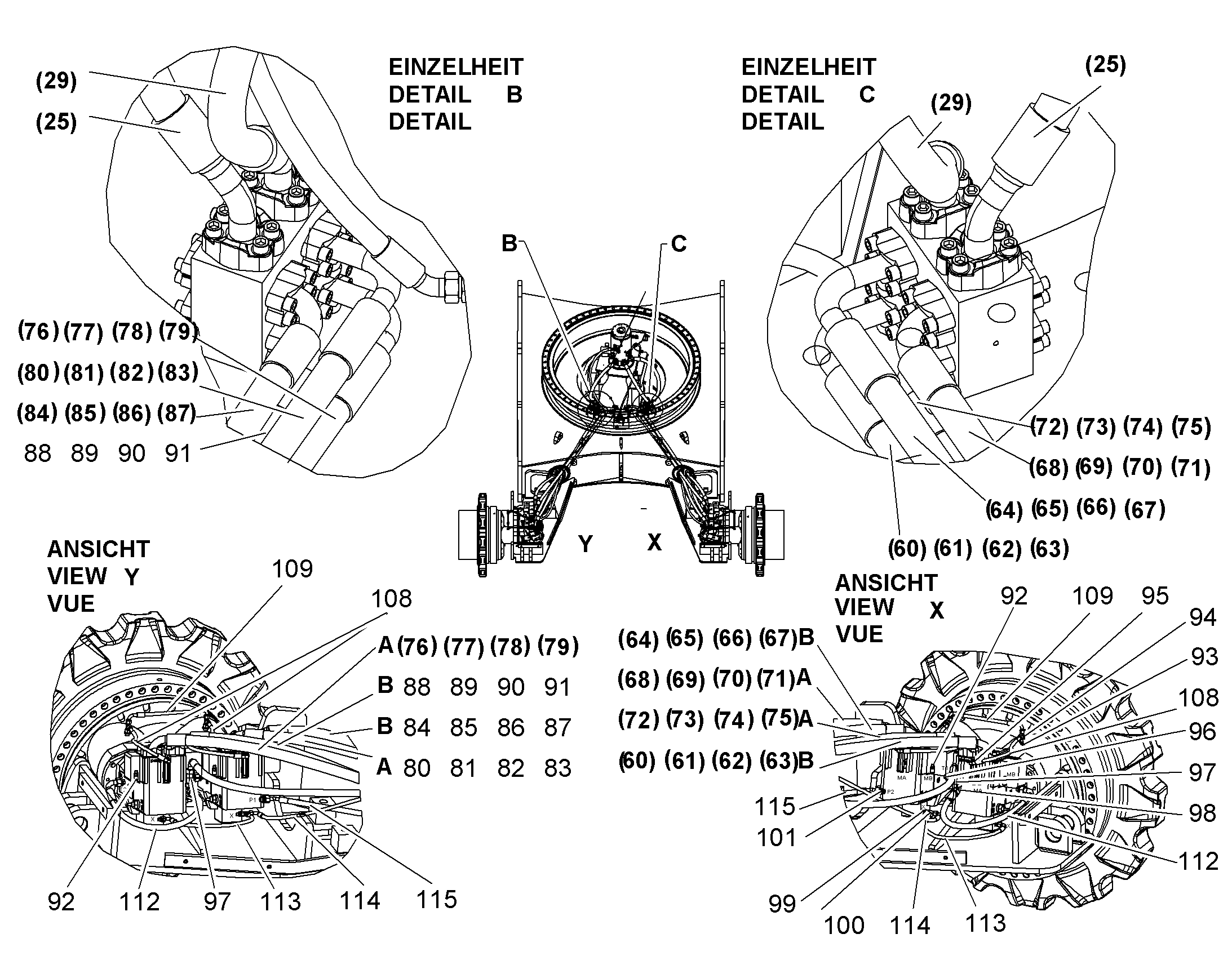 ШЛАНГ 12X3000 5618342 LIEBHERR