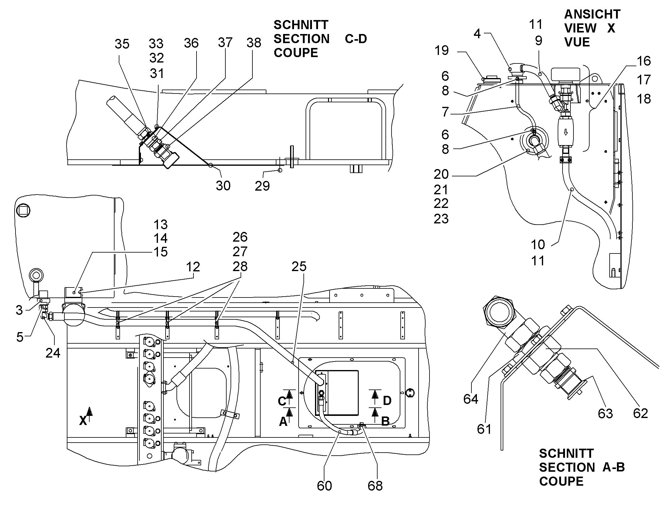 КРАН ДЛЯ ОТВОДА ВОЗДУХА 10832722 LIEBHERR