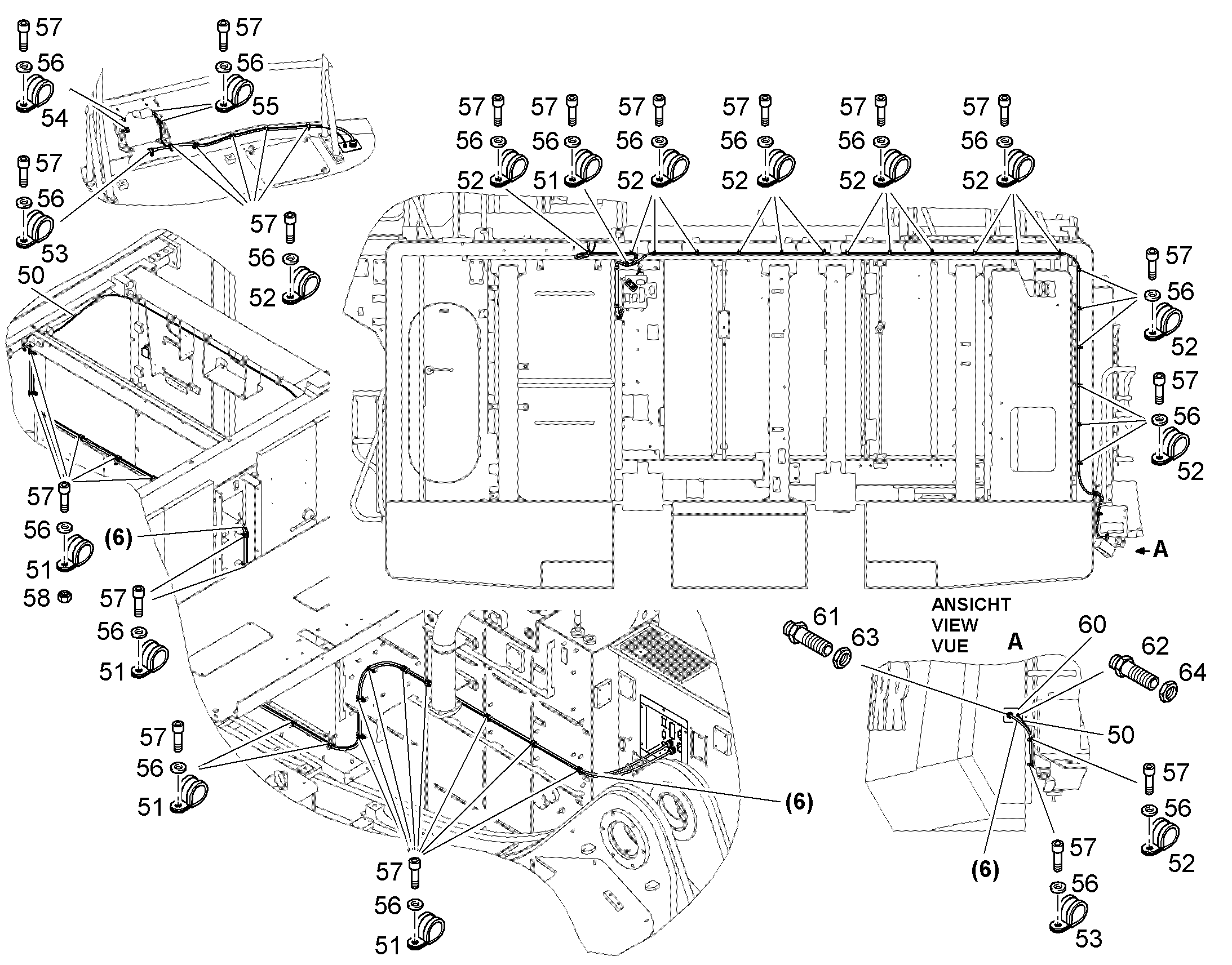 КОМПЛЕКТ КАБЕЛЕЙ 10836797 LIEBHERR