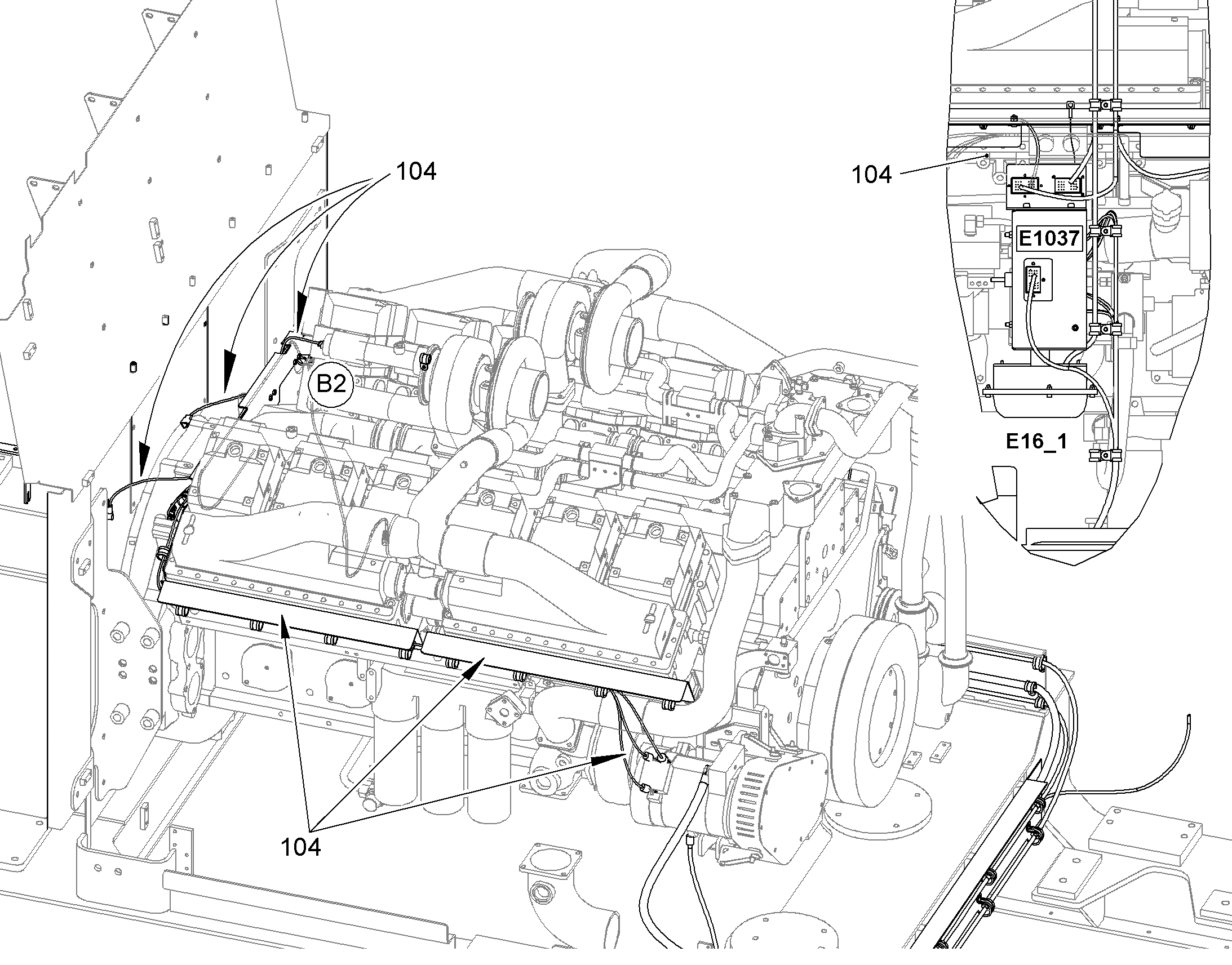 КОМПЛЕКТ КАБЕЛЕЙ 10028344 LIEBHERR