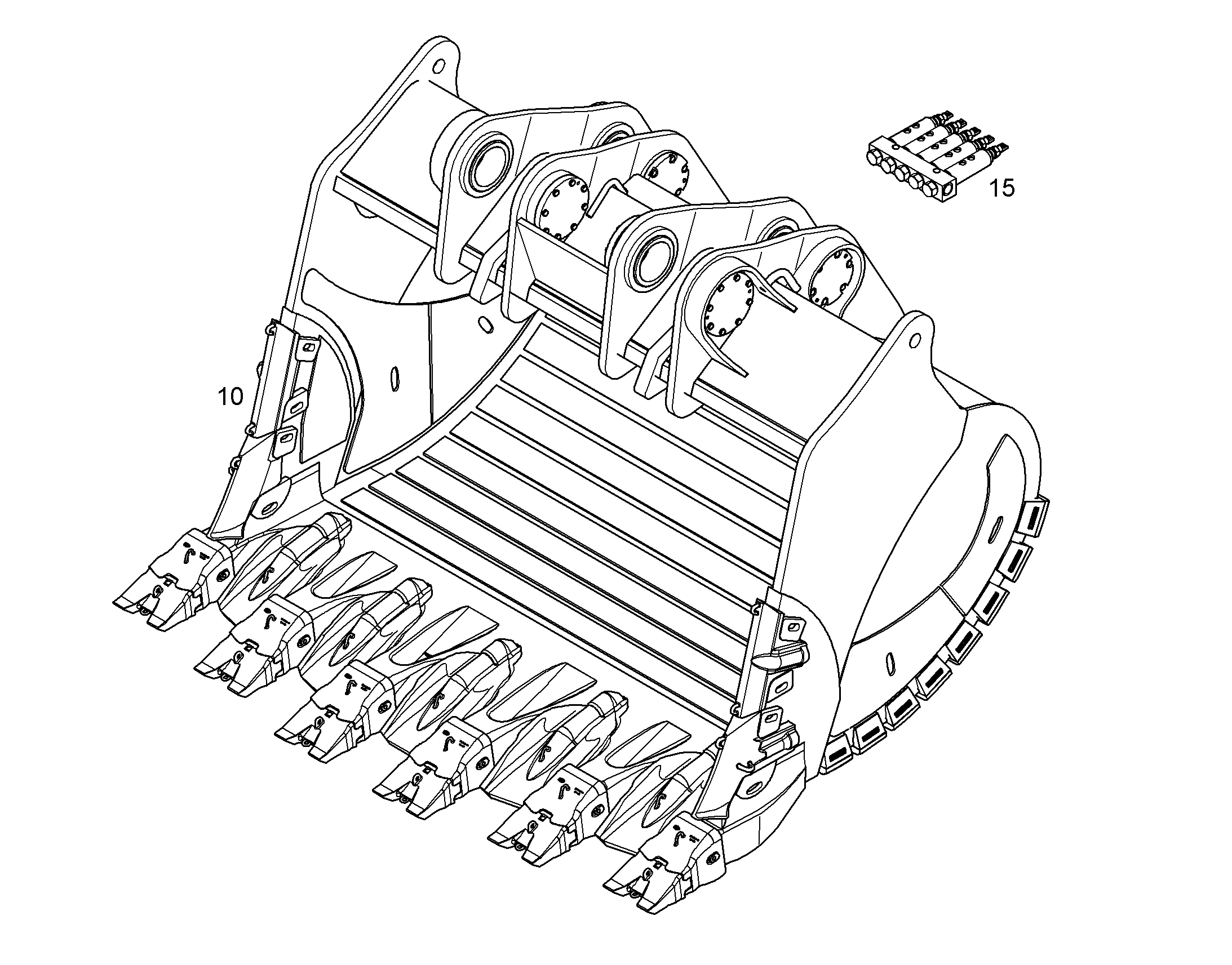 ЛОПАТА ОБРАТНАЯ HDV 10837573 LIEBHERR