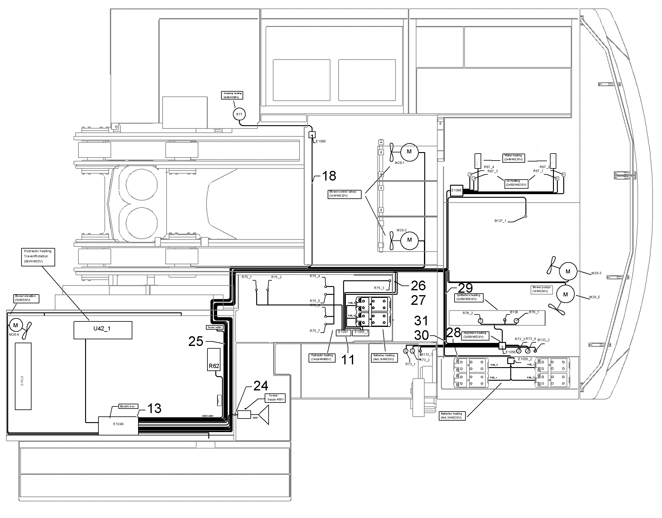 СИЛОВОЙ ШКАФ (В СБОРЕ) 10372149 LIEBHERR