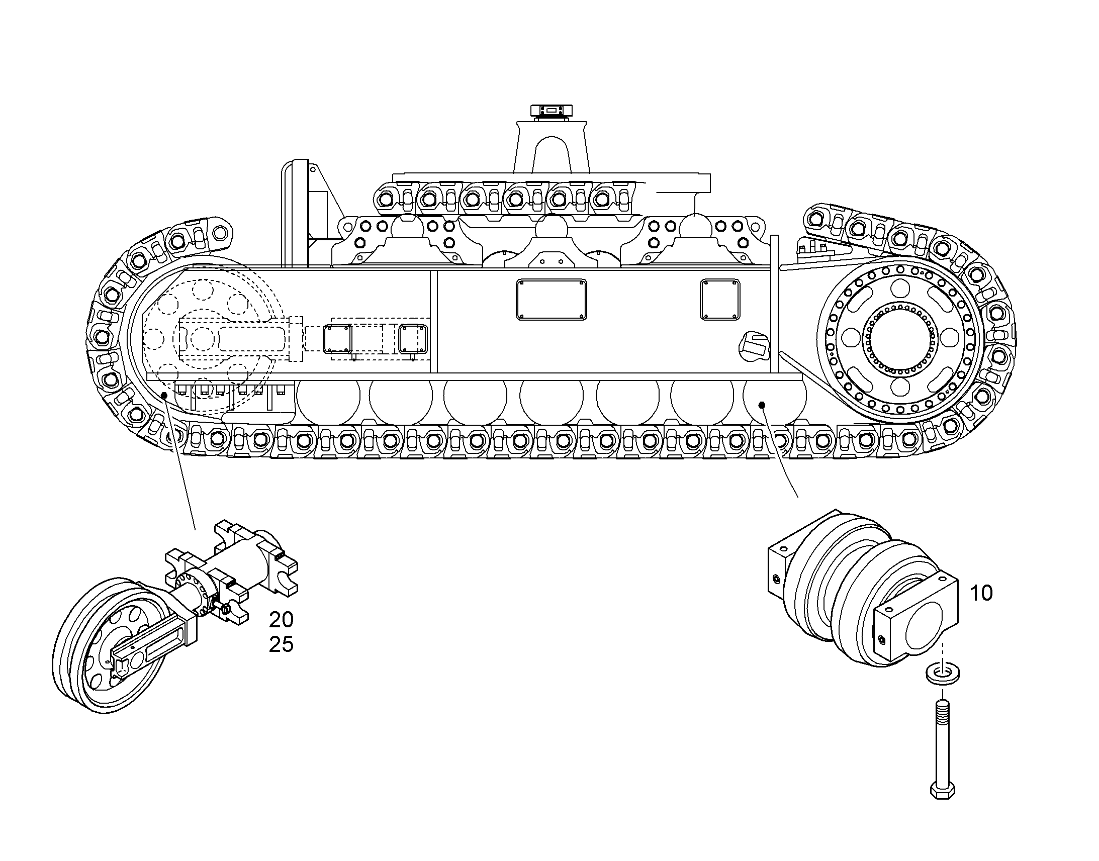 РОЛИК ХОДОВОЙ R996 10041208 LIEBHERR