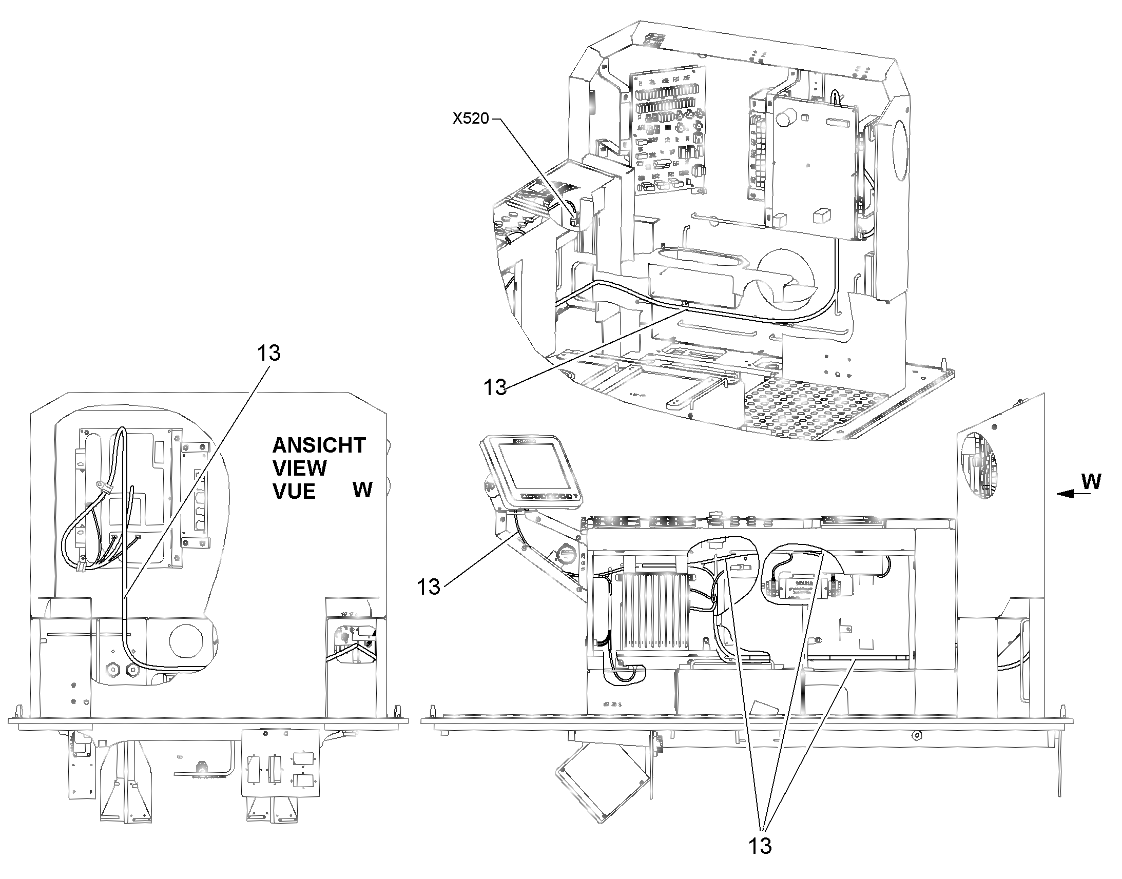 ЖГУТ КАБЕЛЕЙ КАБИНЫ 10832358 LIEBHERR