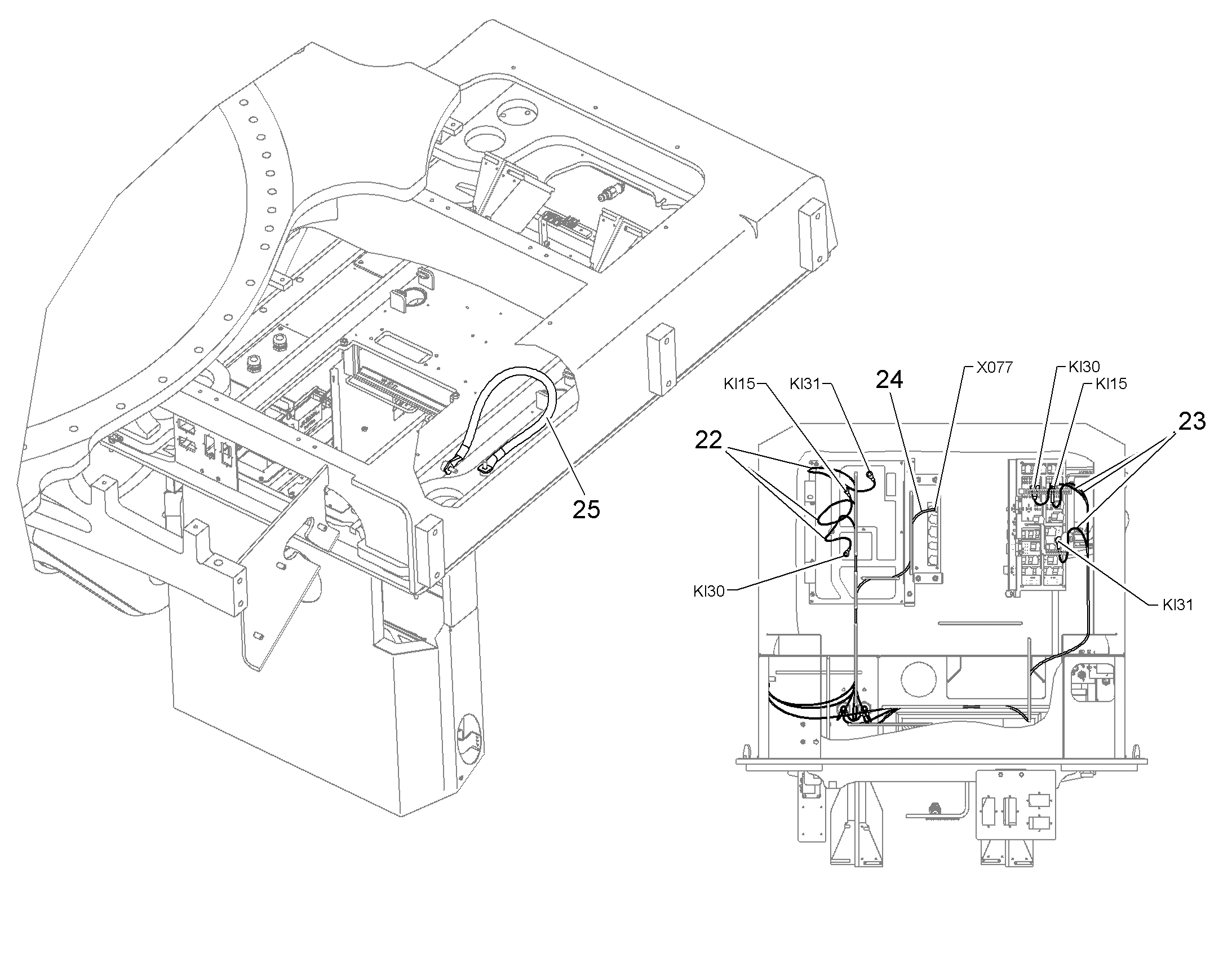 КОМПЛЕКТ ПРОВОДОВ МОЩНОСТЬ A1002 11069633 LIEBHERR