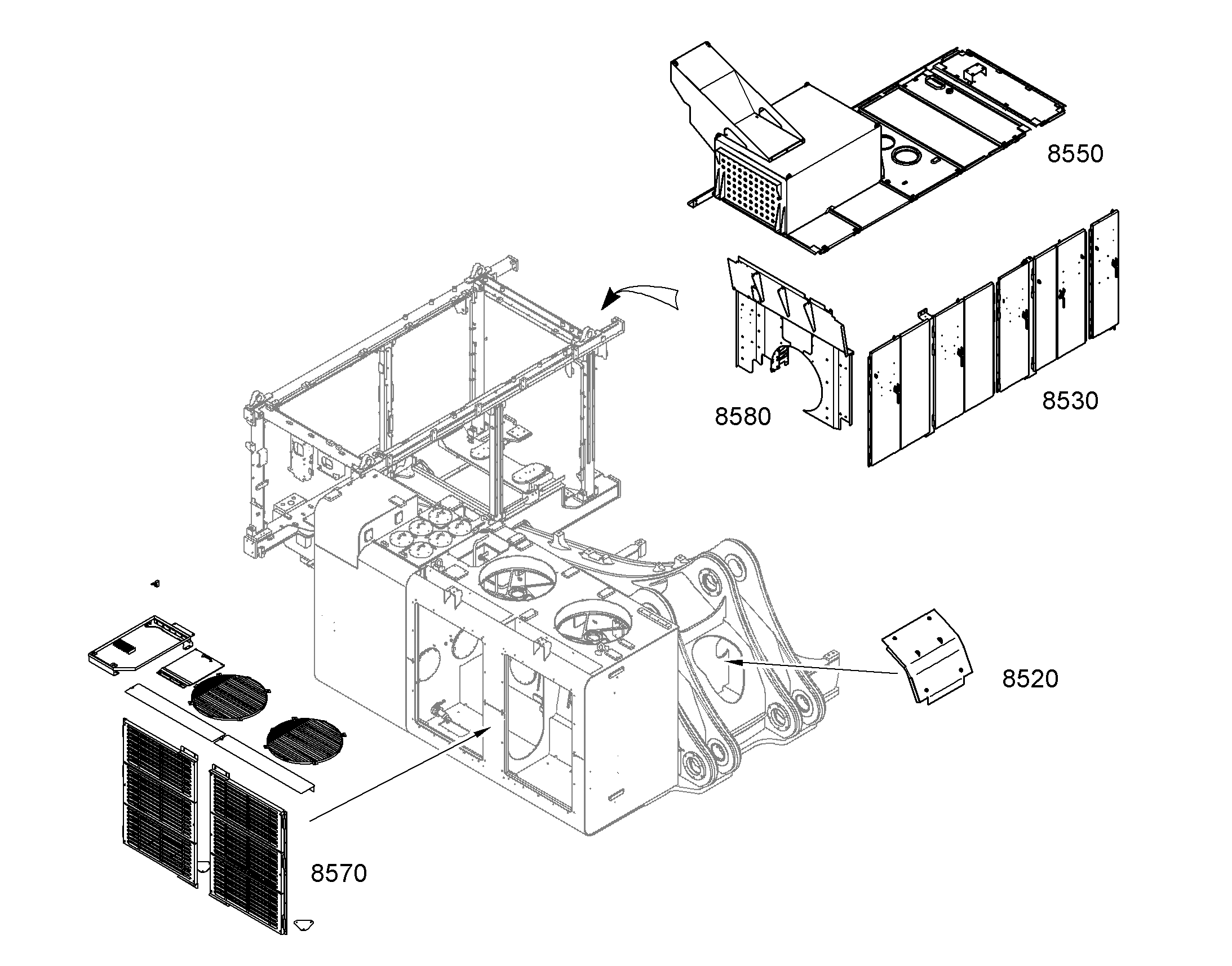 ДВЕРЬ (В СБОРЕ) 11068800 LIEBHERR
